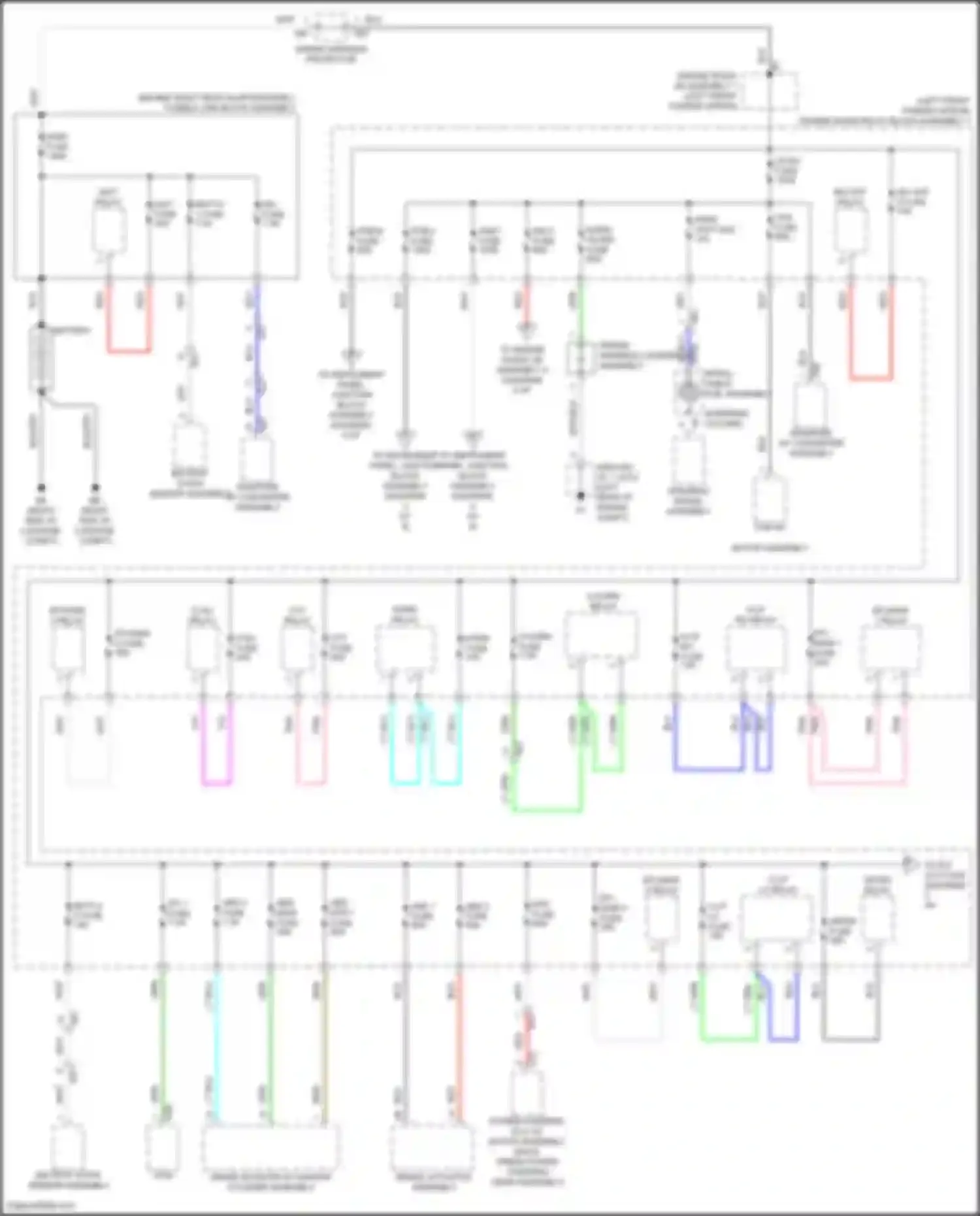 Venza Toyota II (2020-2024): Power distribution circuit (1 of 8)