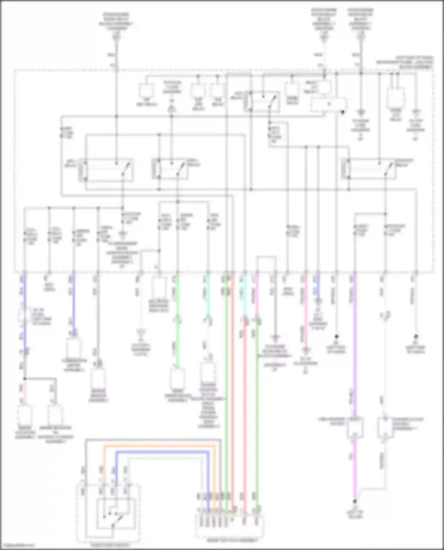 Venza Toyota II (2020-2024): Power distribution circuit (4 of 8)