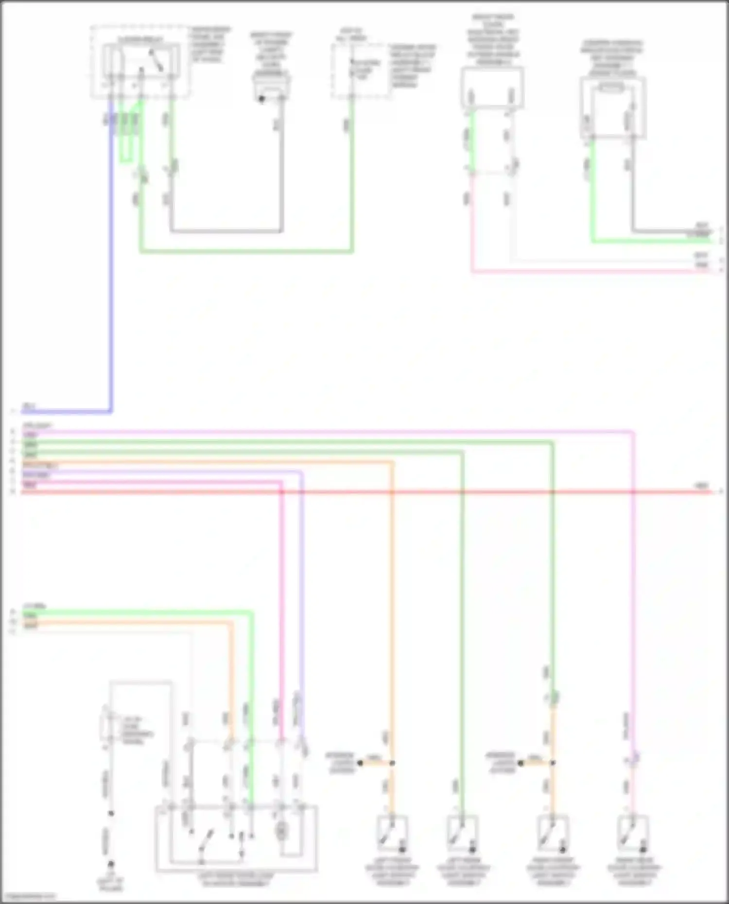 Venza Toyota II (2020-2024): Power door locks circuit (3 of 6)