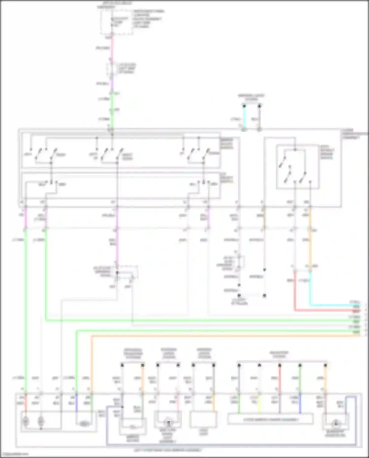 Venza Toyota II (2020-2024): Power mirrors circuit (1 of 2)