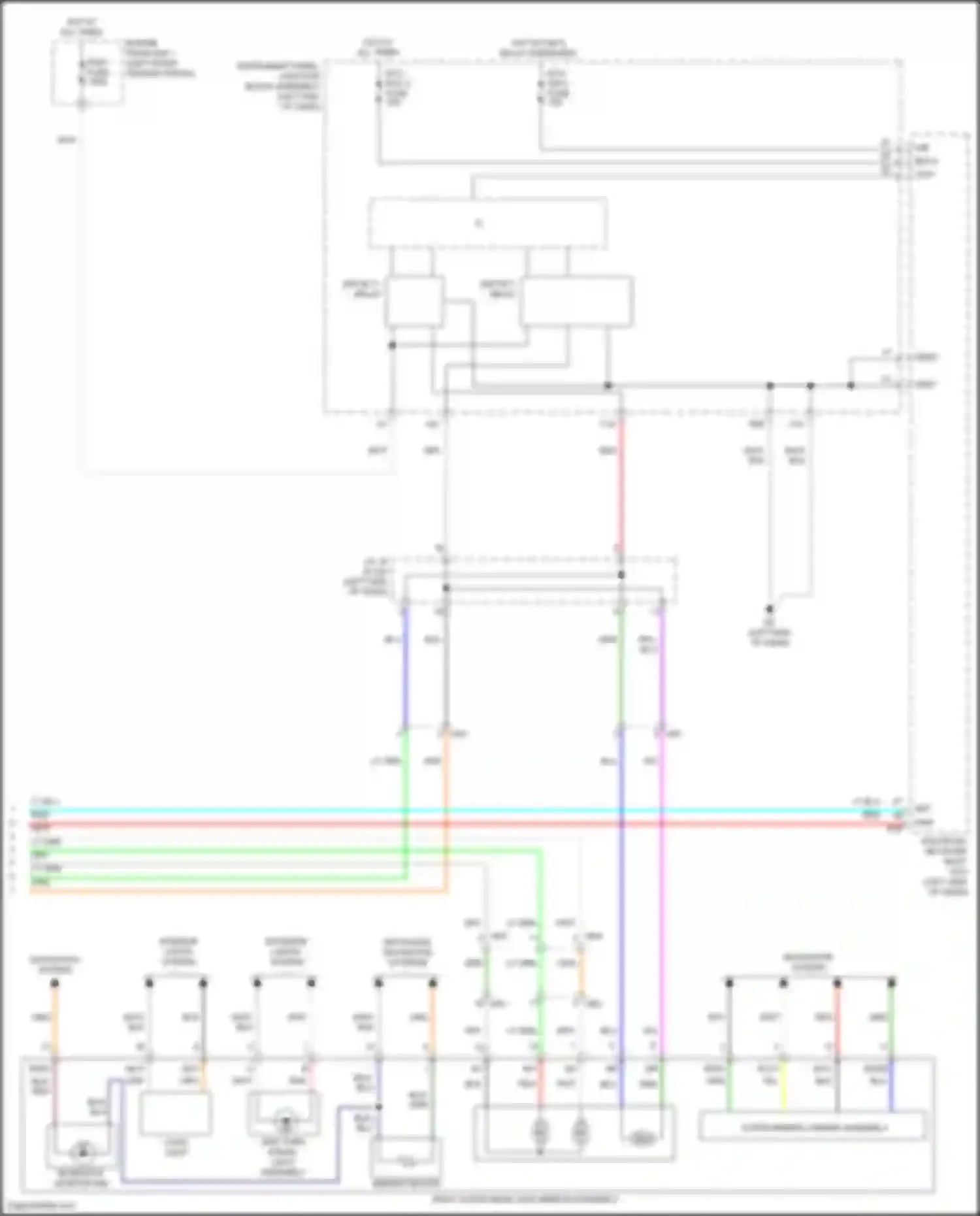 Venza Toyota II (2020-2024): Power mirrors circuit (2 of 2)