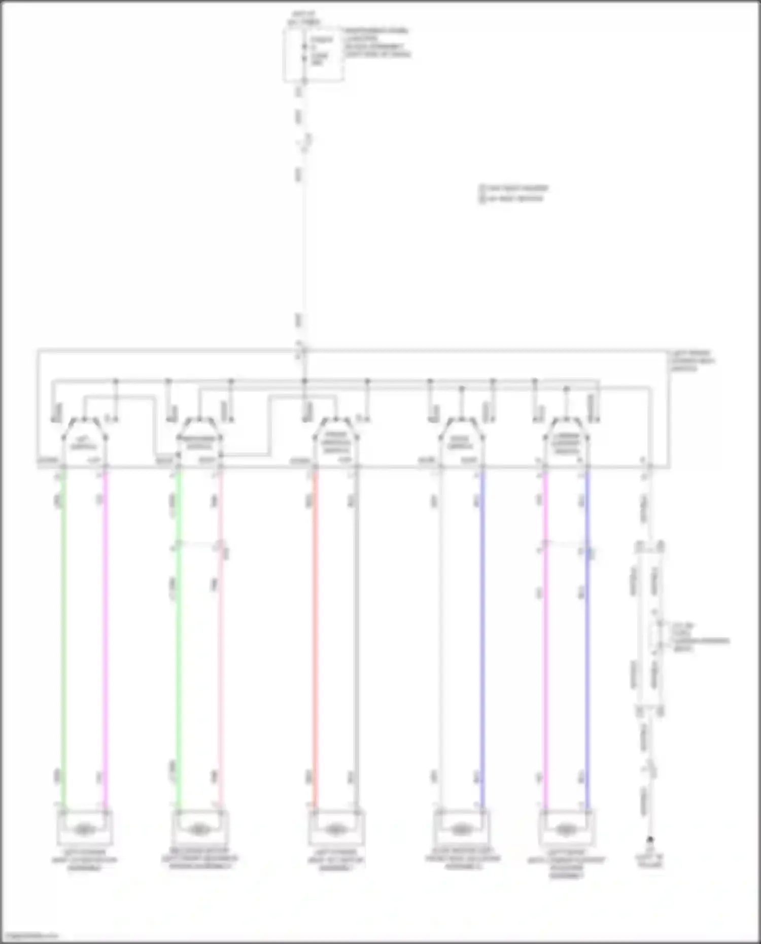 Venza Toyota II (2020-2024): Driver power seat circuit
