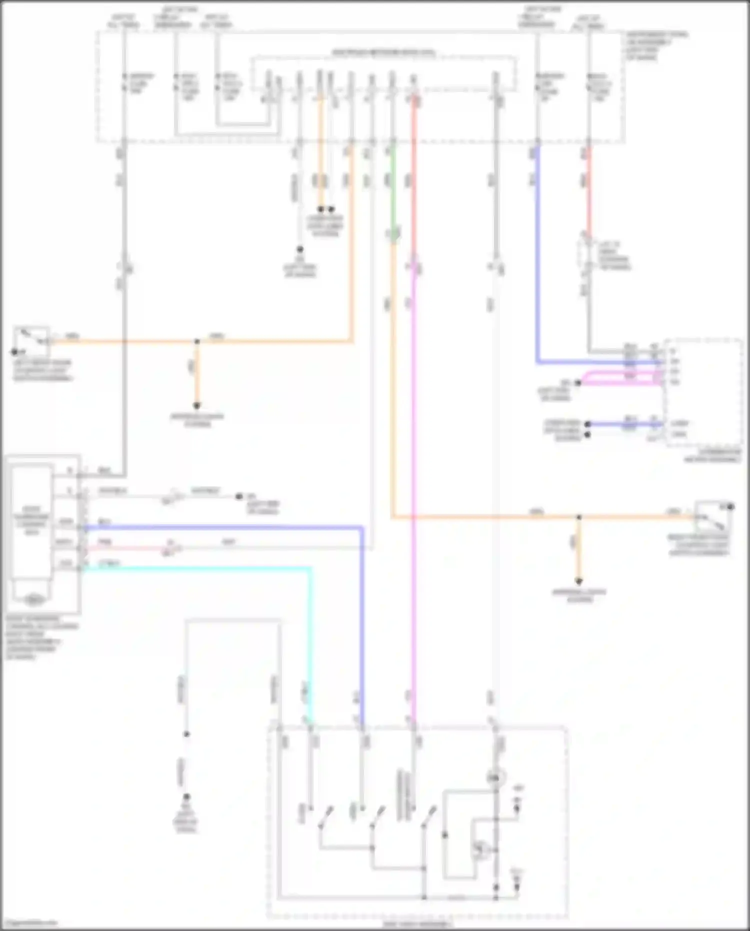 Venza Toyota II (2020-2024): Sunroof circuit