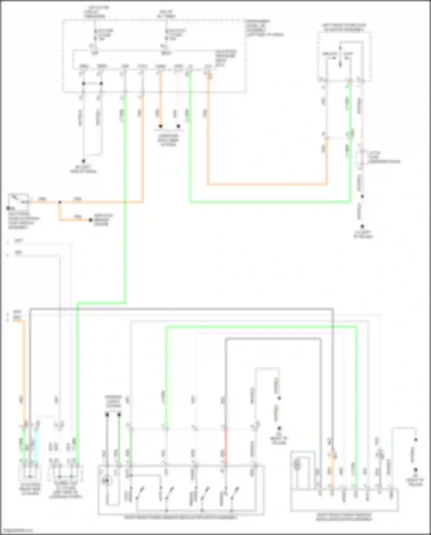 Venza Toyota II (2020-2024): Power windows circuit (3 of 3)
