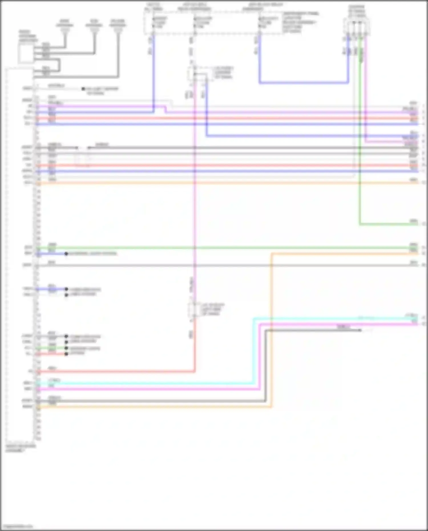 Venza Toyota II (2020-2024): Radio circuit, w/ navigation (1 of 6)
