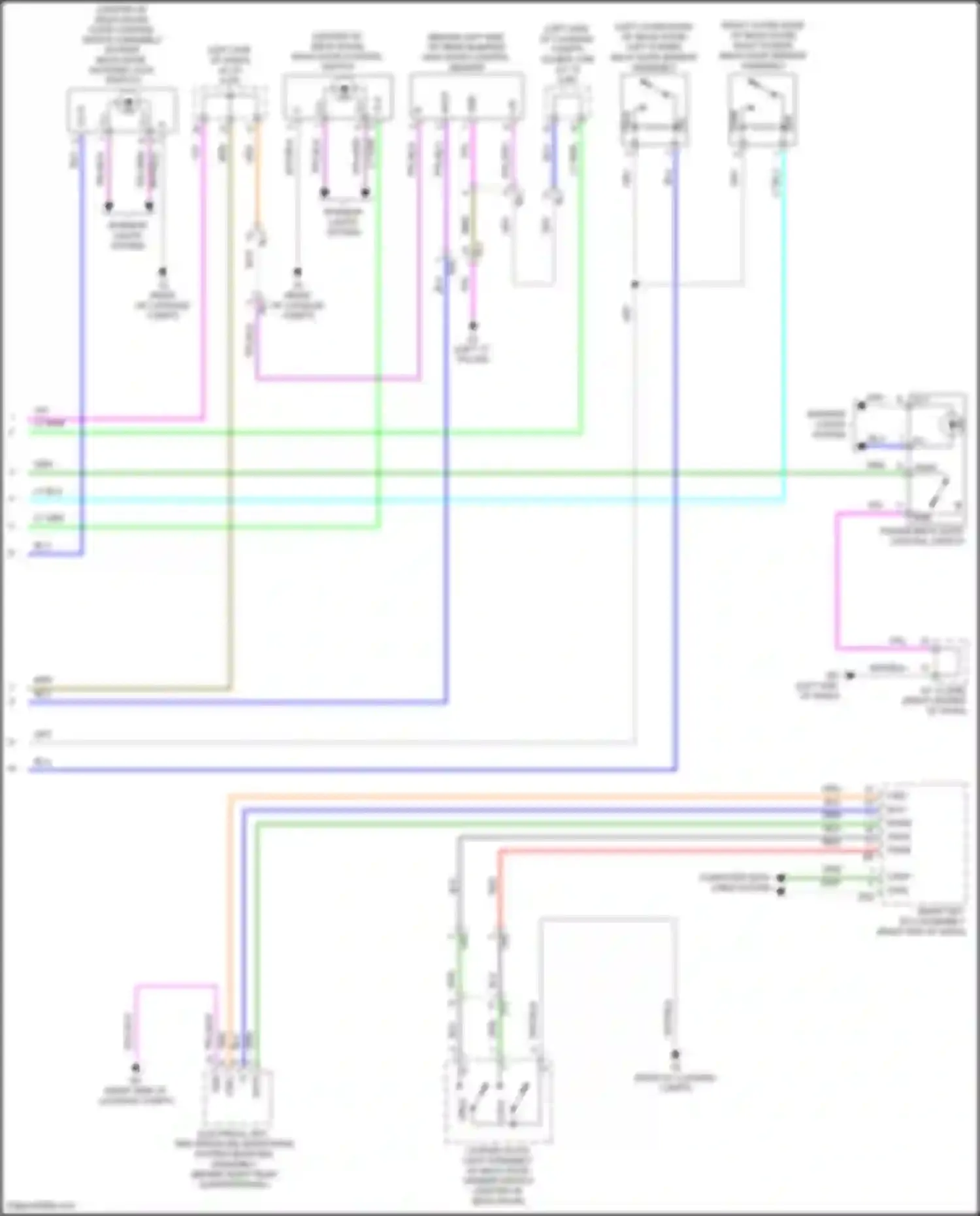 Venza Toyota II (2020-2024): Back door opener circuit (2 of 2)