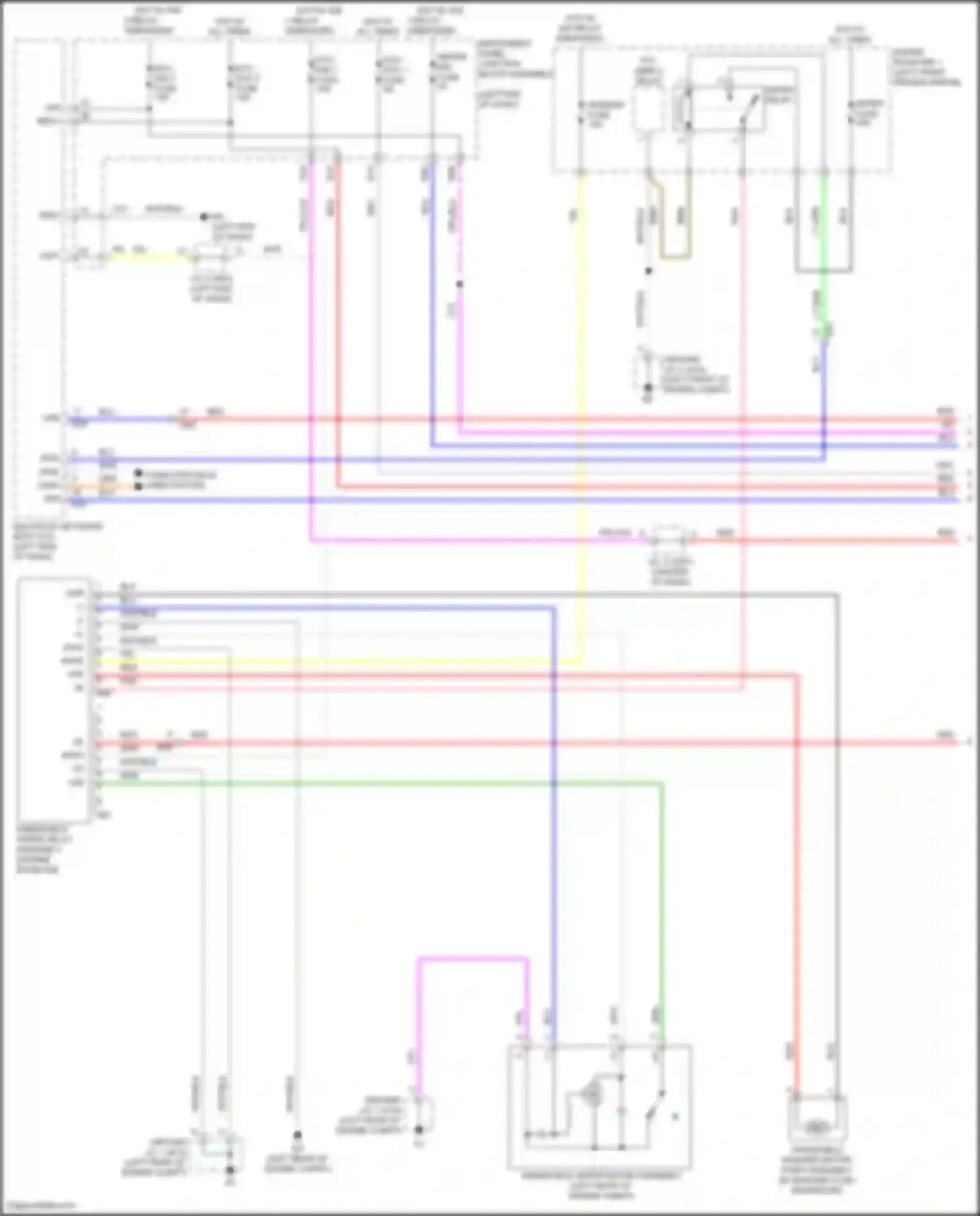 Venza Toyota II (2020-2024): Front wiper/washer circuit (1 of 2)