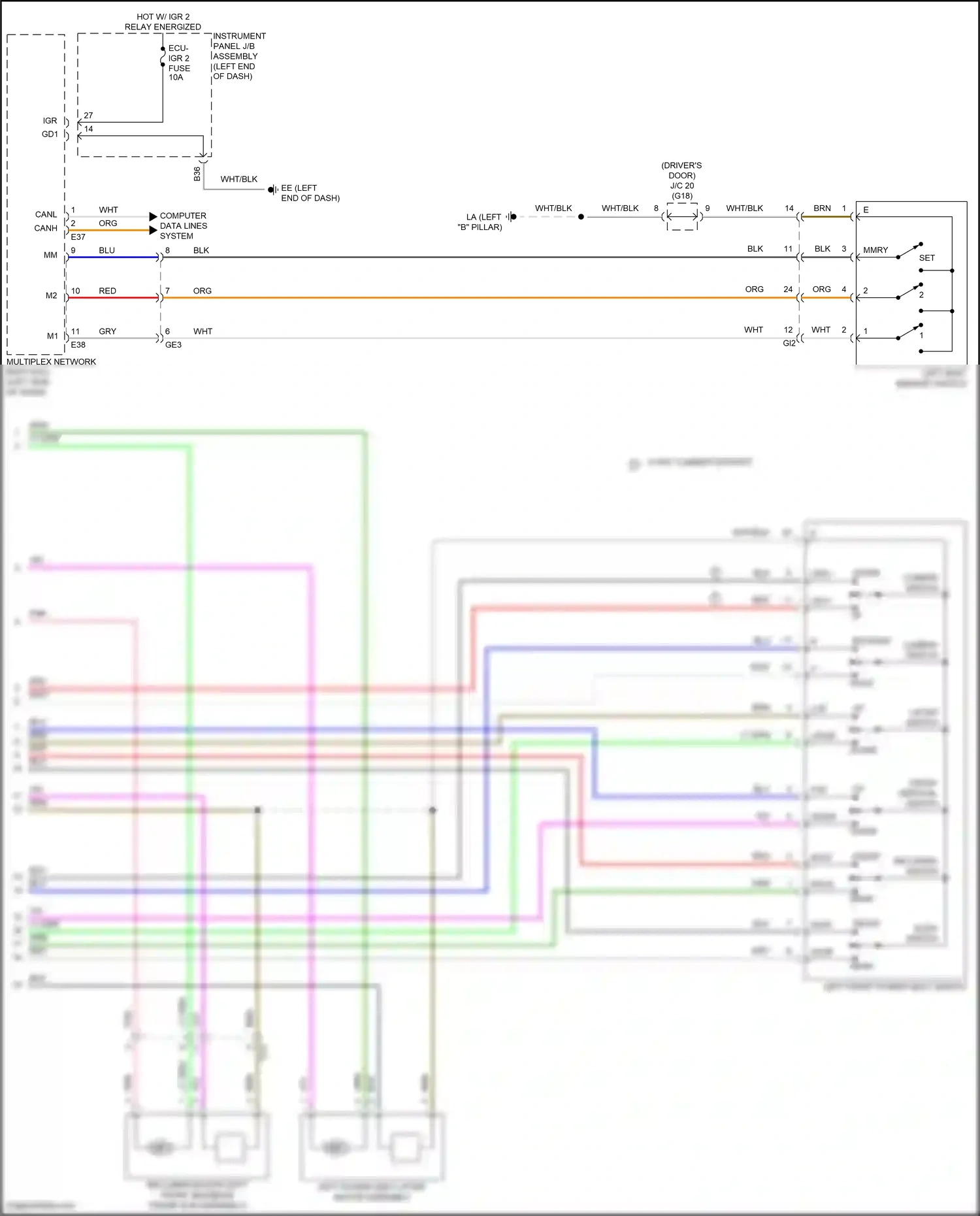 Wiring diagram computer data lines system for Toyota Venza II (2020-2024) (29 of 87)