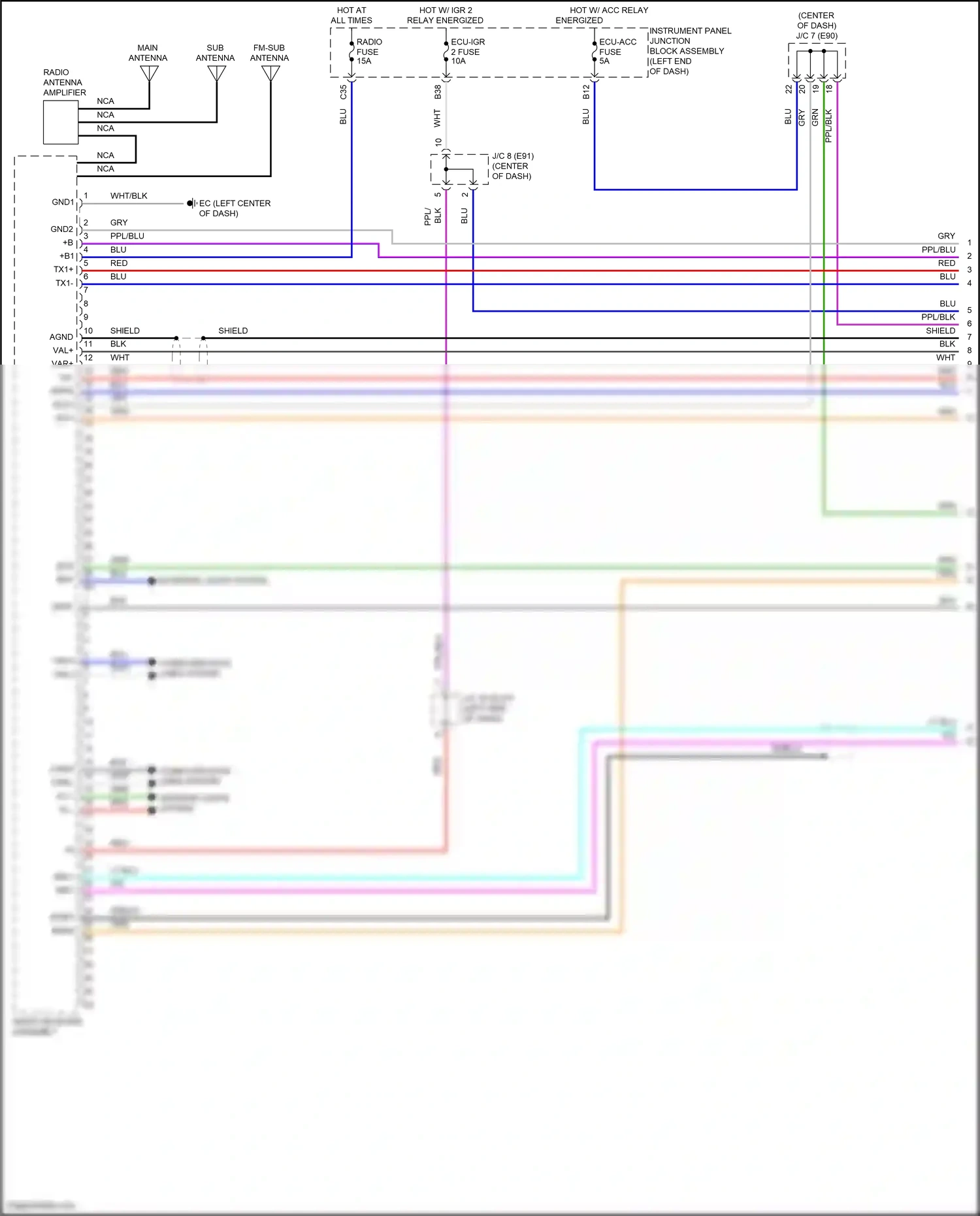 Wiring diagram computer data lines system for Toyota Venza II (2020-2024) (35 of 87)