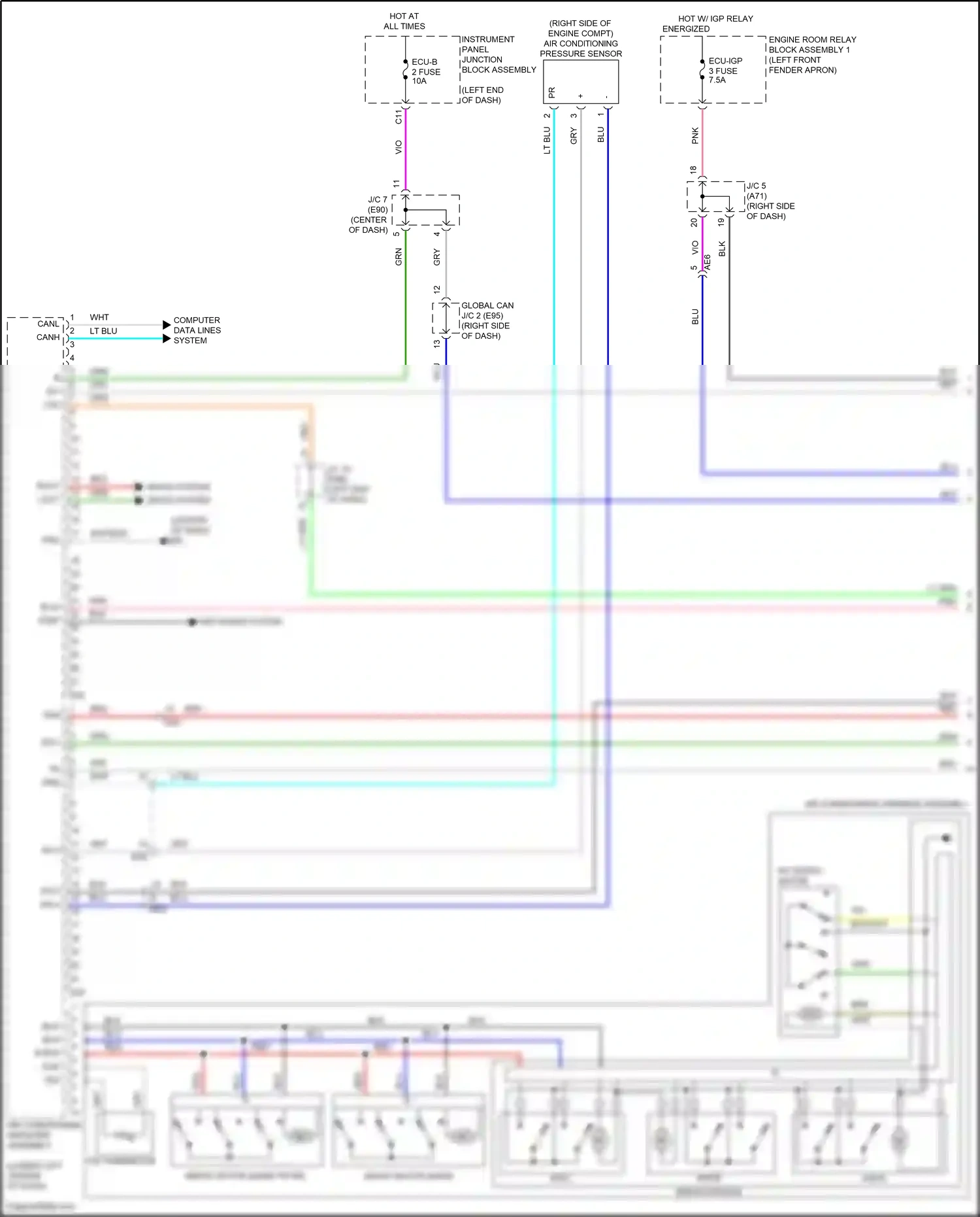 Wiring diagram computer data lines system for Toyota Venza II (2020-2024) (61 of 87)