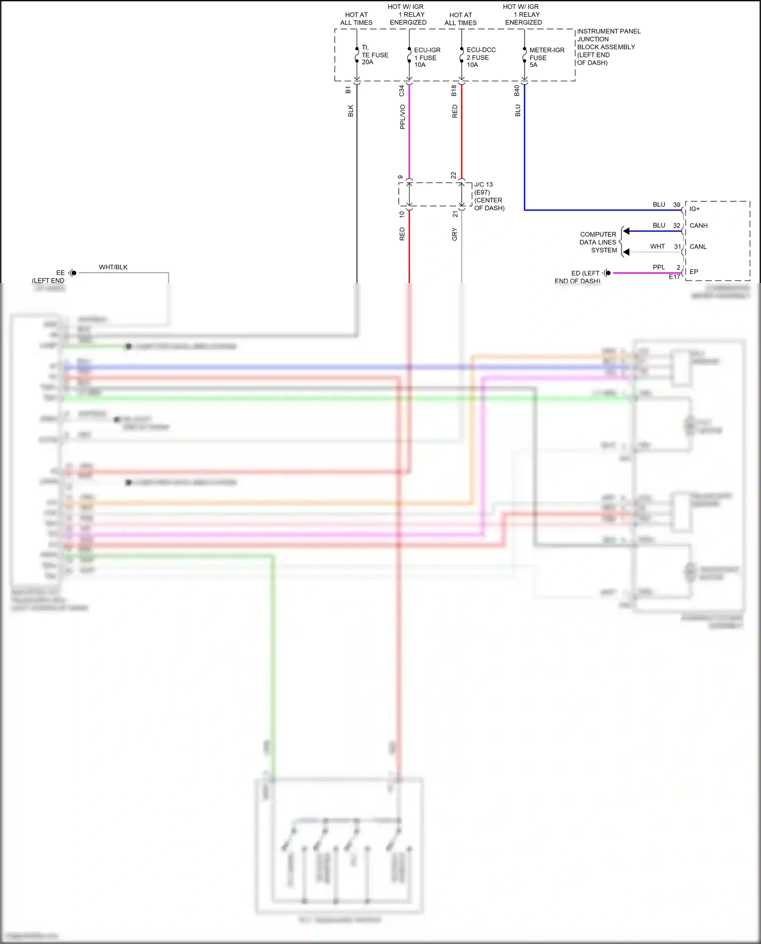 Wiring diagram computer data lines system for Toyota Venza II (2020-2024) (49 of 87)