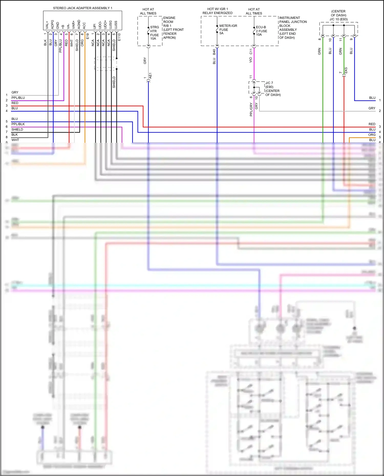 Wiring diagram computer data lines system for Toyota Venza II (2020-2024) (73 of 87)