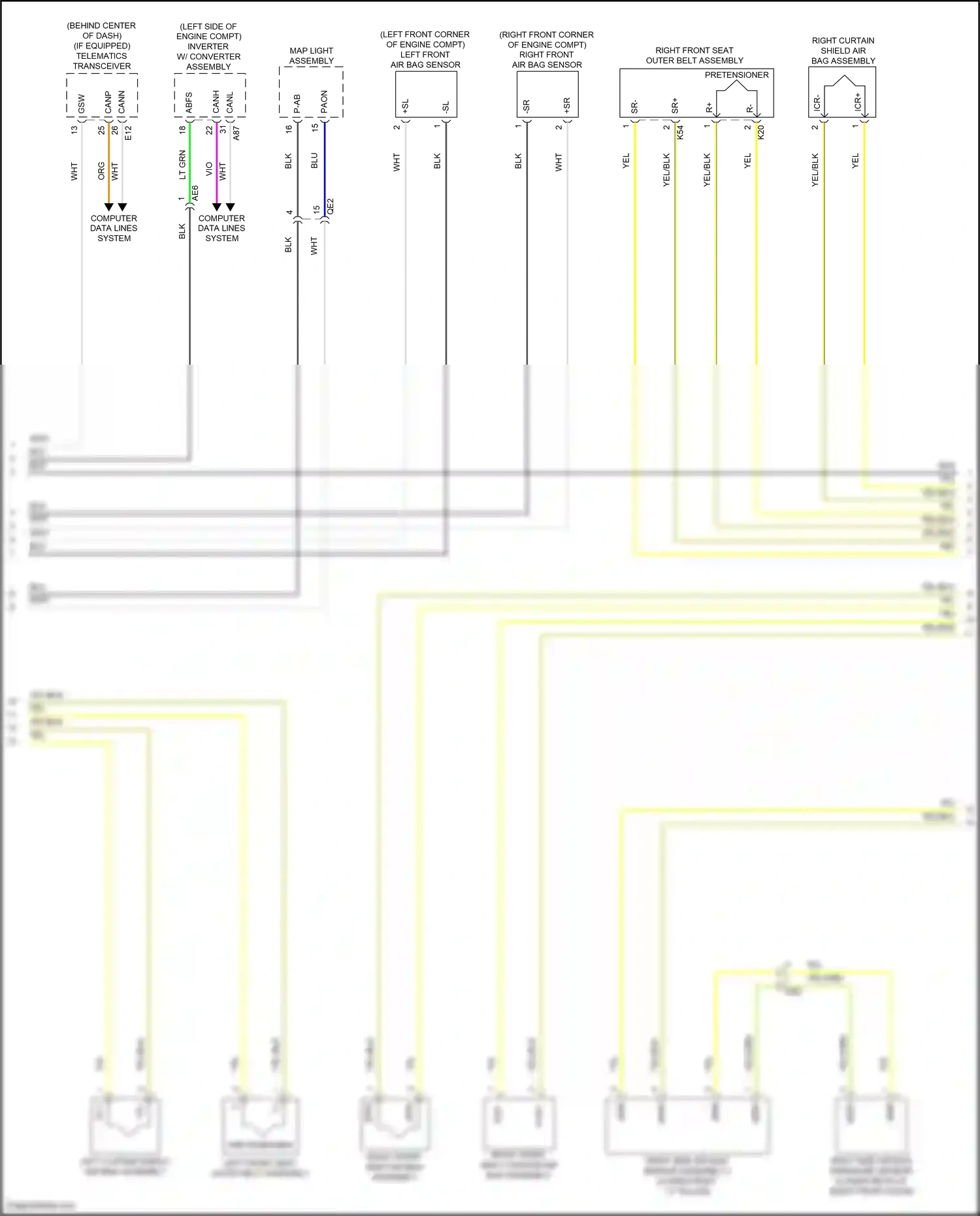 Wiring diagram computer data lines system for Toyota Venza II (2020-2024) (59 of 87)