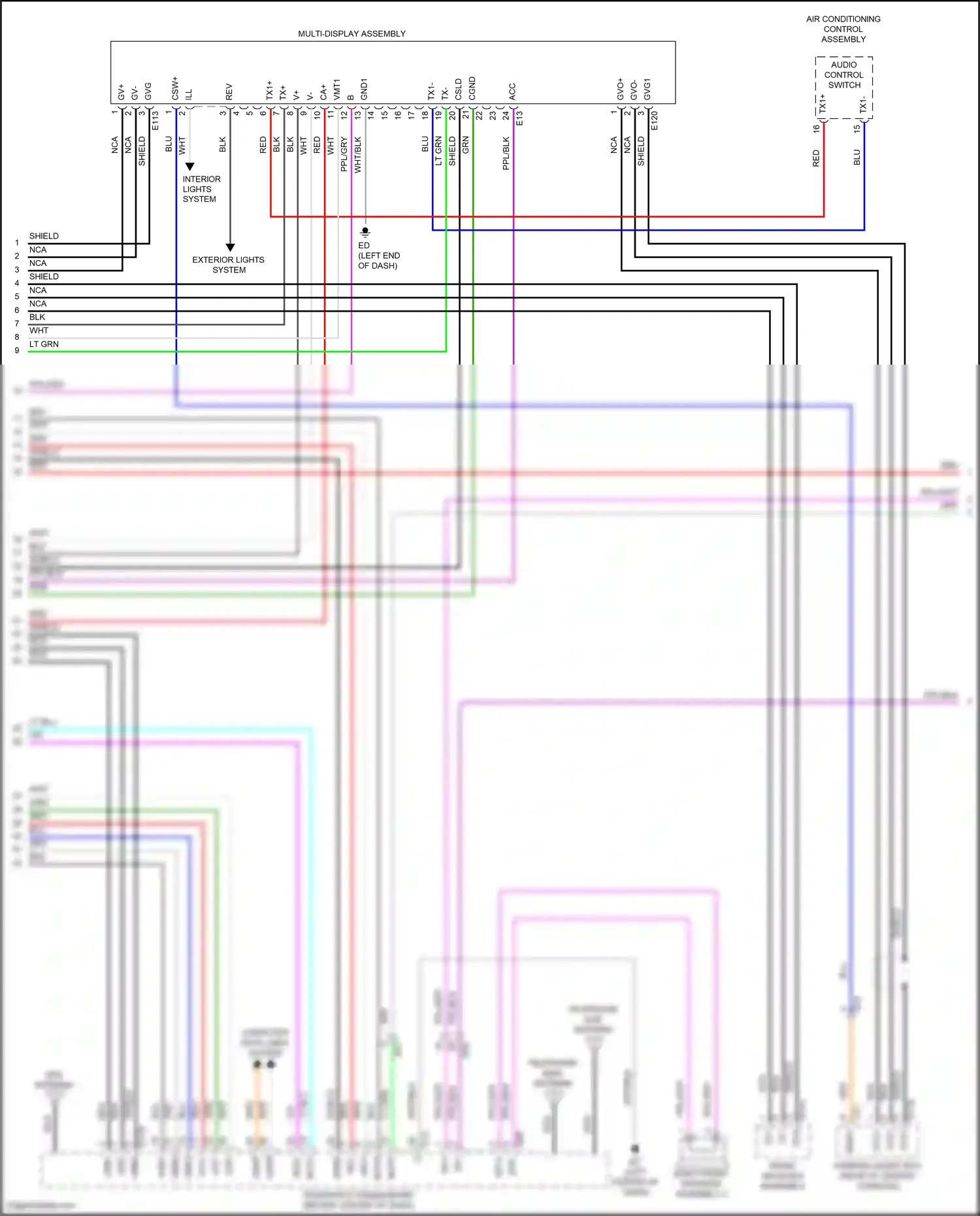 Wiring diagram computer data lines system for Toyota Venza II (2020-2024) (37 of 87)