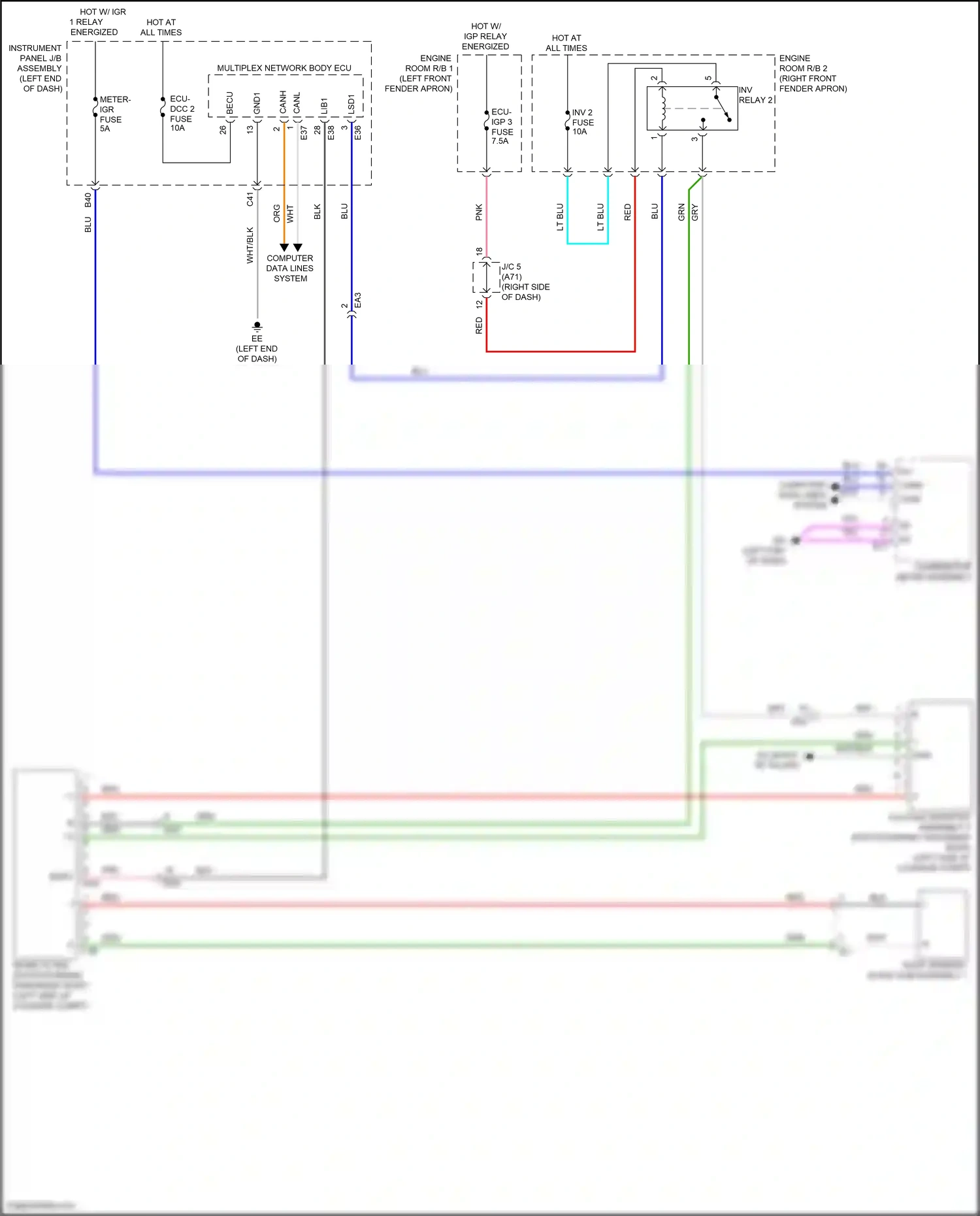 Wiring diagram computer data lines system for Toyota Venza II (2020-2024) (9 of 87)