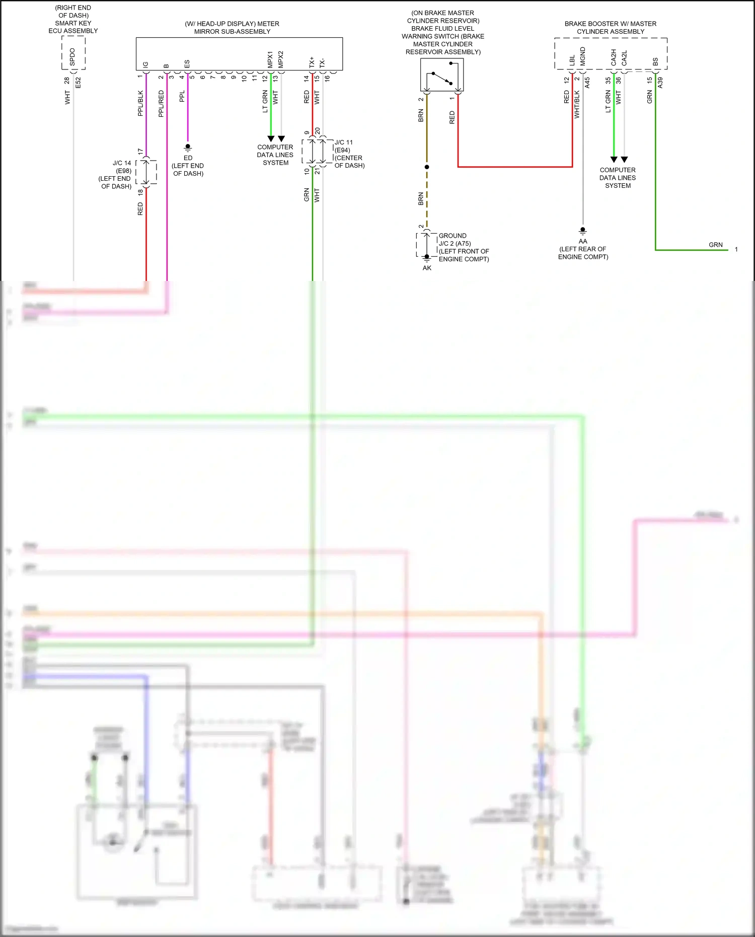 Wiring diagram computer data lines system for Toyota Venza II (2020-2024) (32 of 87)