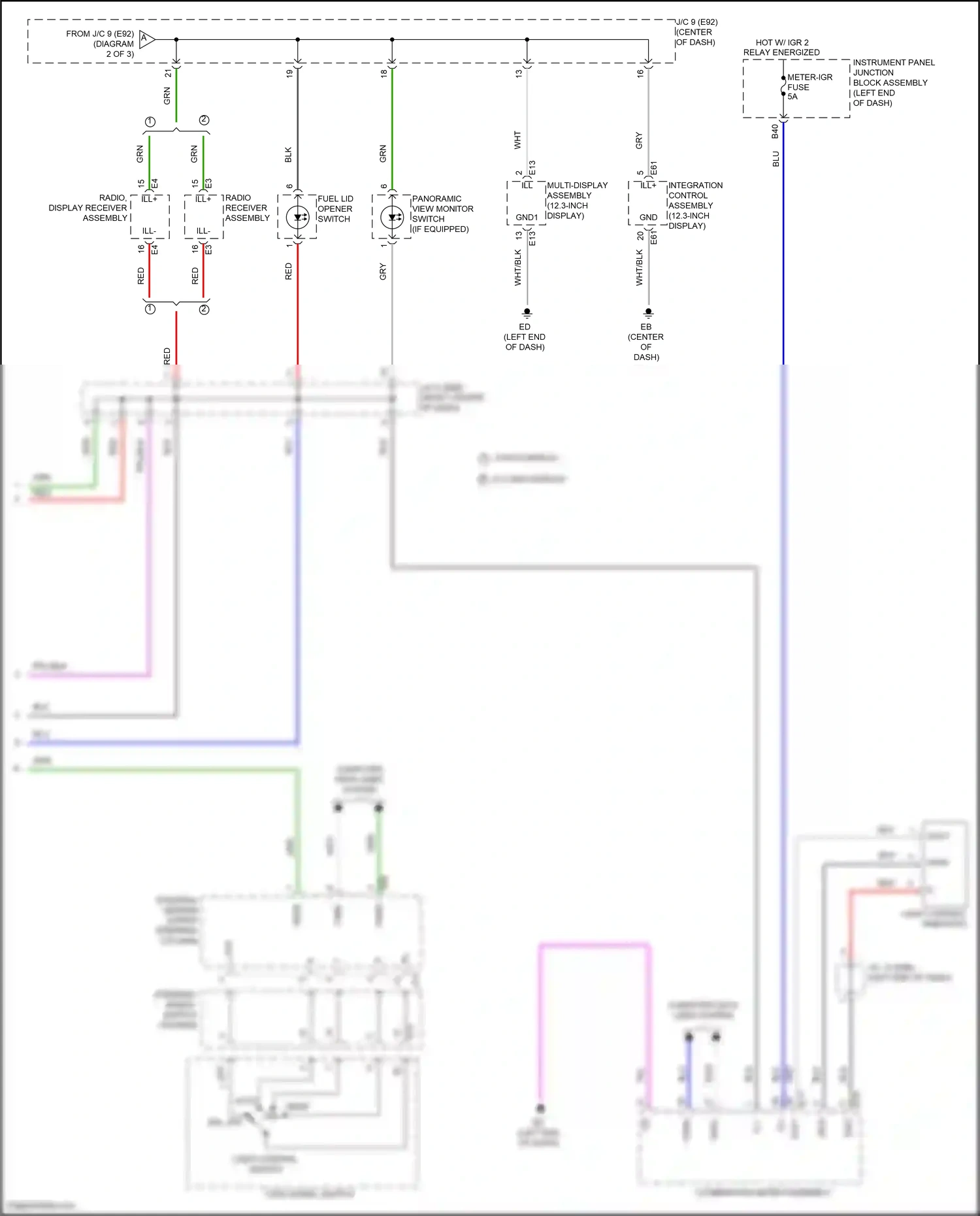 Wiring diagram computer data lines system for Toyota Venza II (2020-2024) (8 of 87)