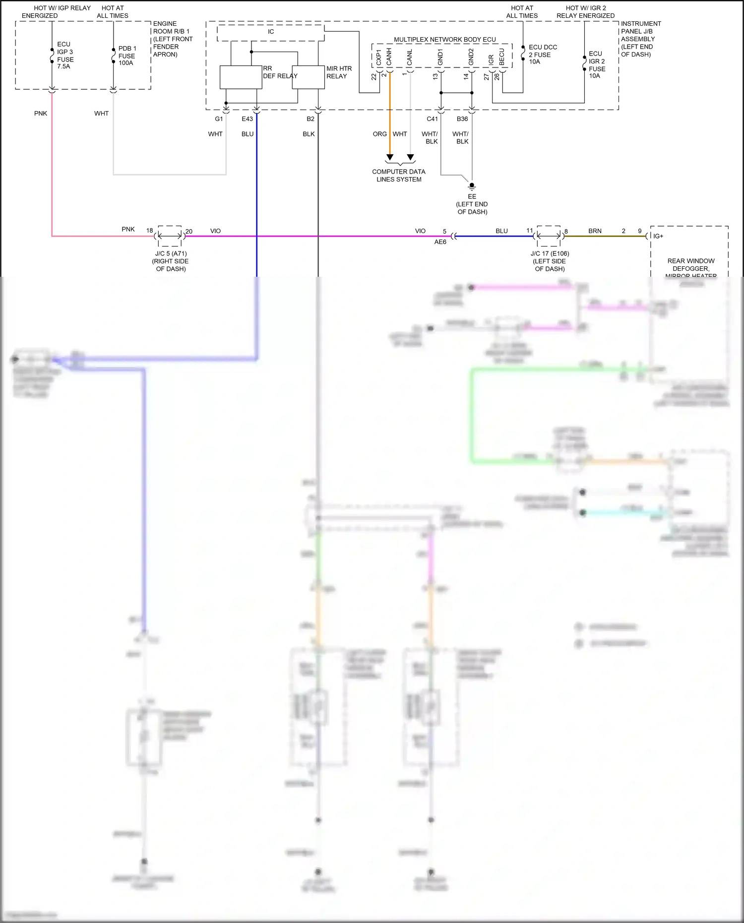 Wiring diagram computer data lines system for Toyota Venza II (2020-2024) (46 of 87)