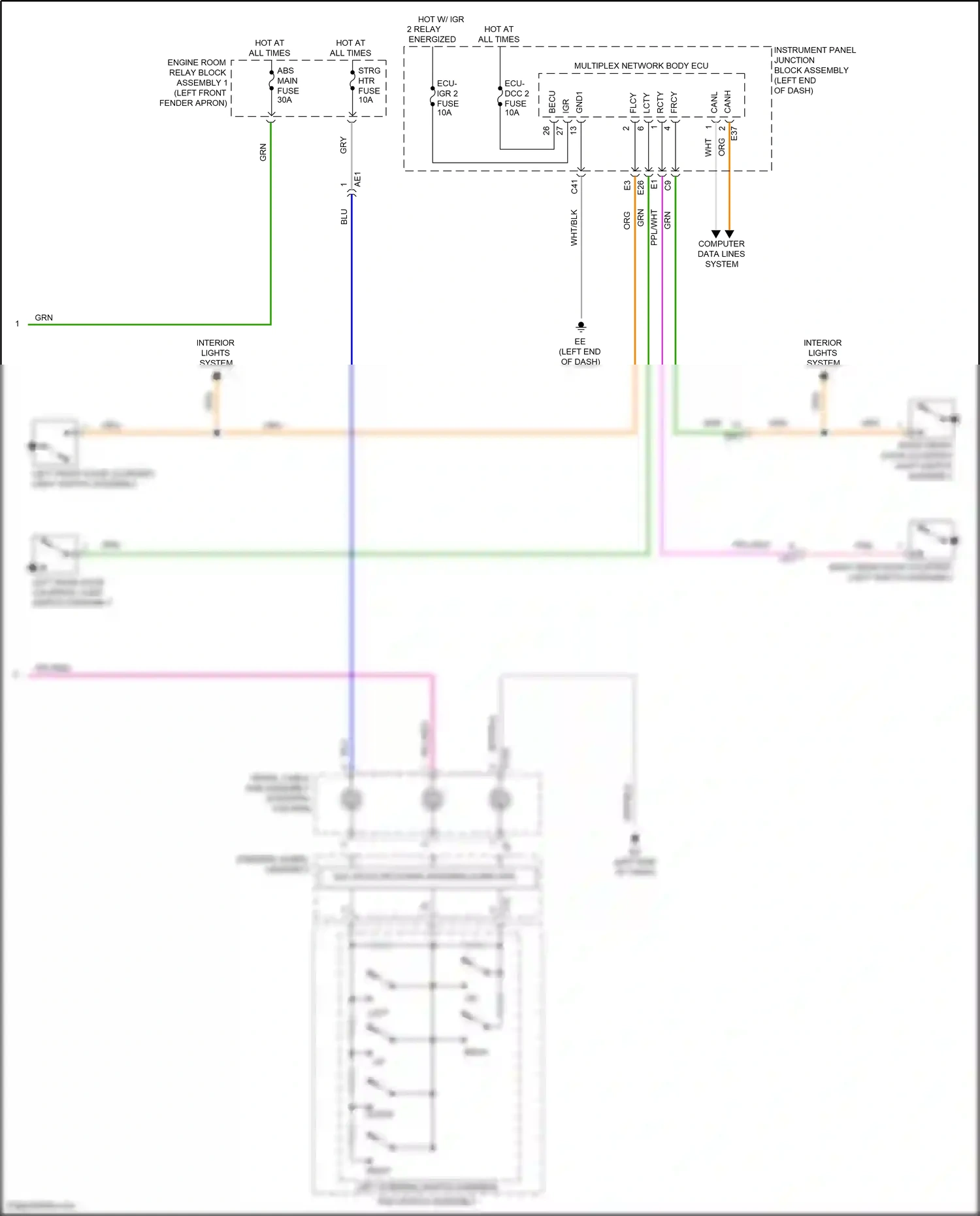Wiring diagram computer data lines system for Toyota Venza II (2020-2024) (33 of 87)
