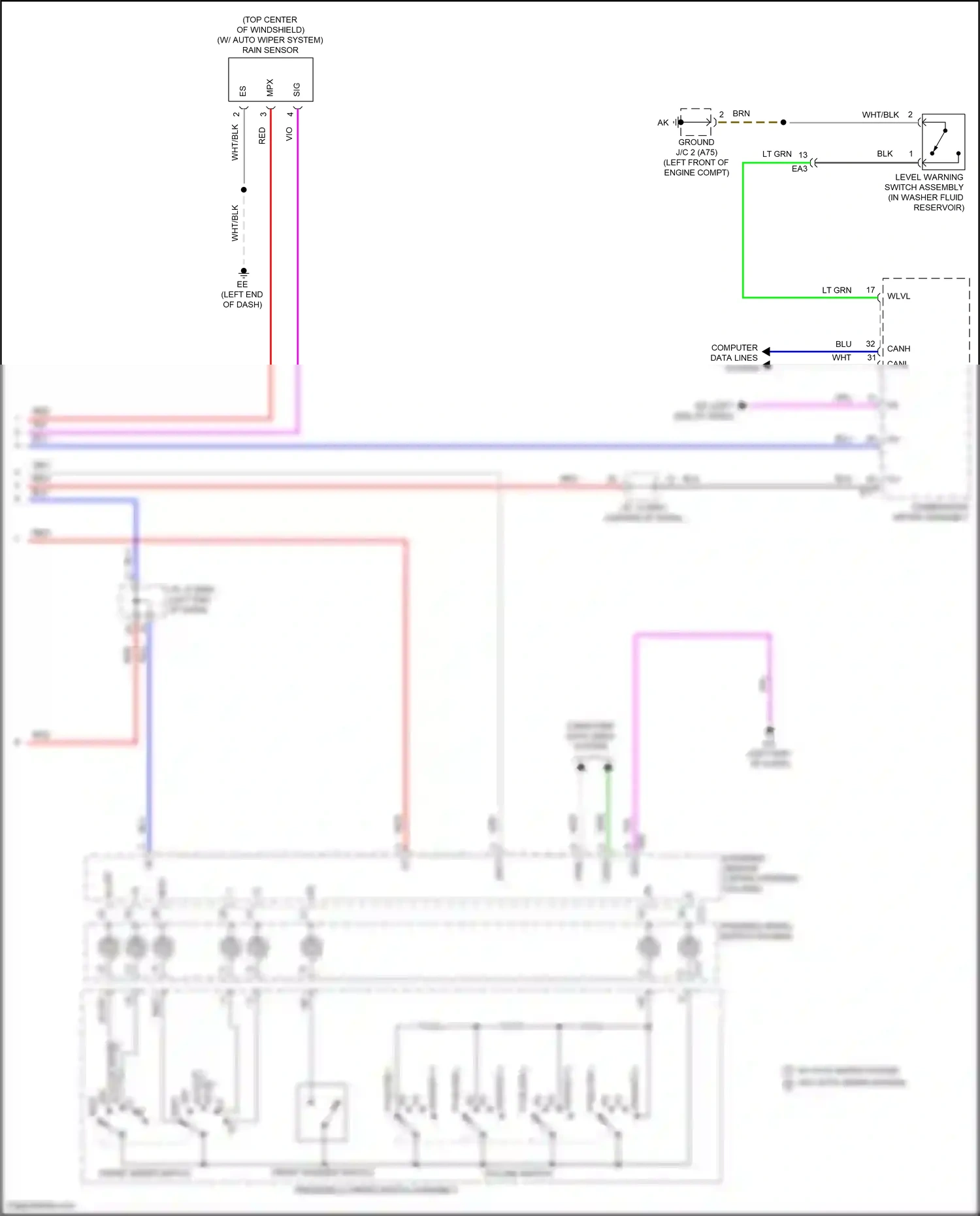Wiring diagram computer data lines system for Toyota Venza II (2020-2024) (23 of 87)