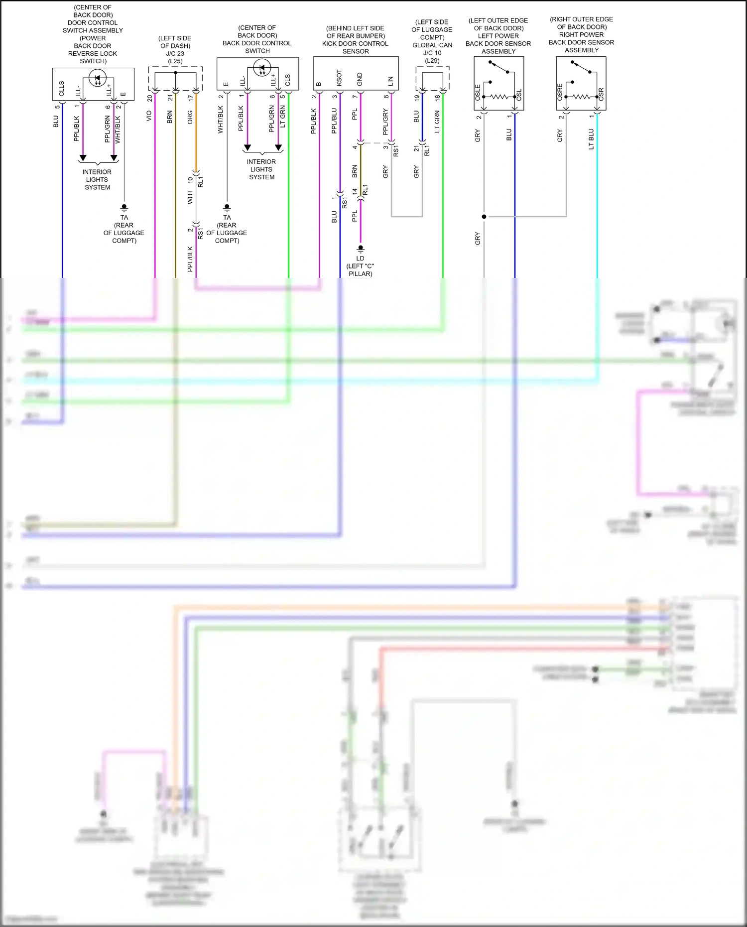 Wiring diagram computer data lines system for Toyota Venza II (2020-2024) (14 of 87)