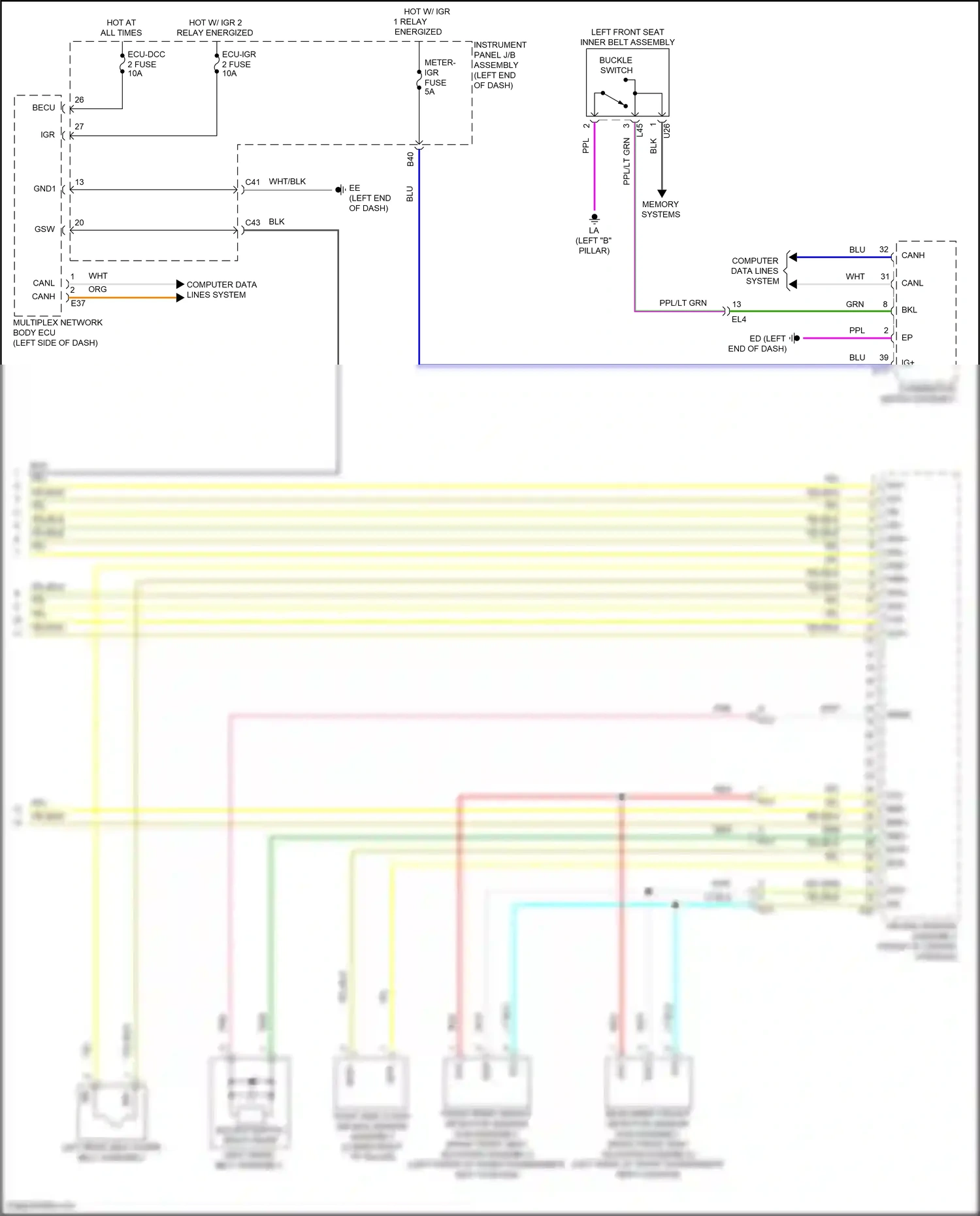 Wiring diagram computer data lines system for Toyota Venza II (2020-2024) (60 of 87)