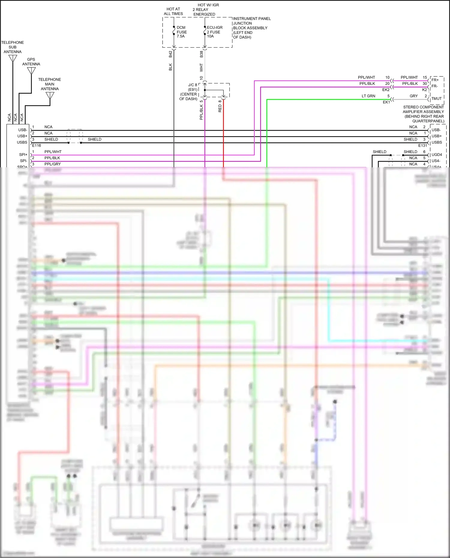 Wiring diagram computer data lines system for Toyota Venza II (2020-2024) (50 of 87)