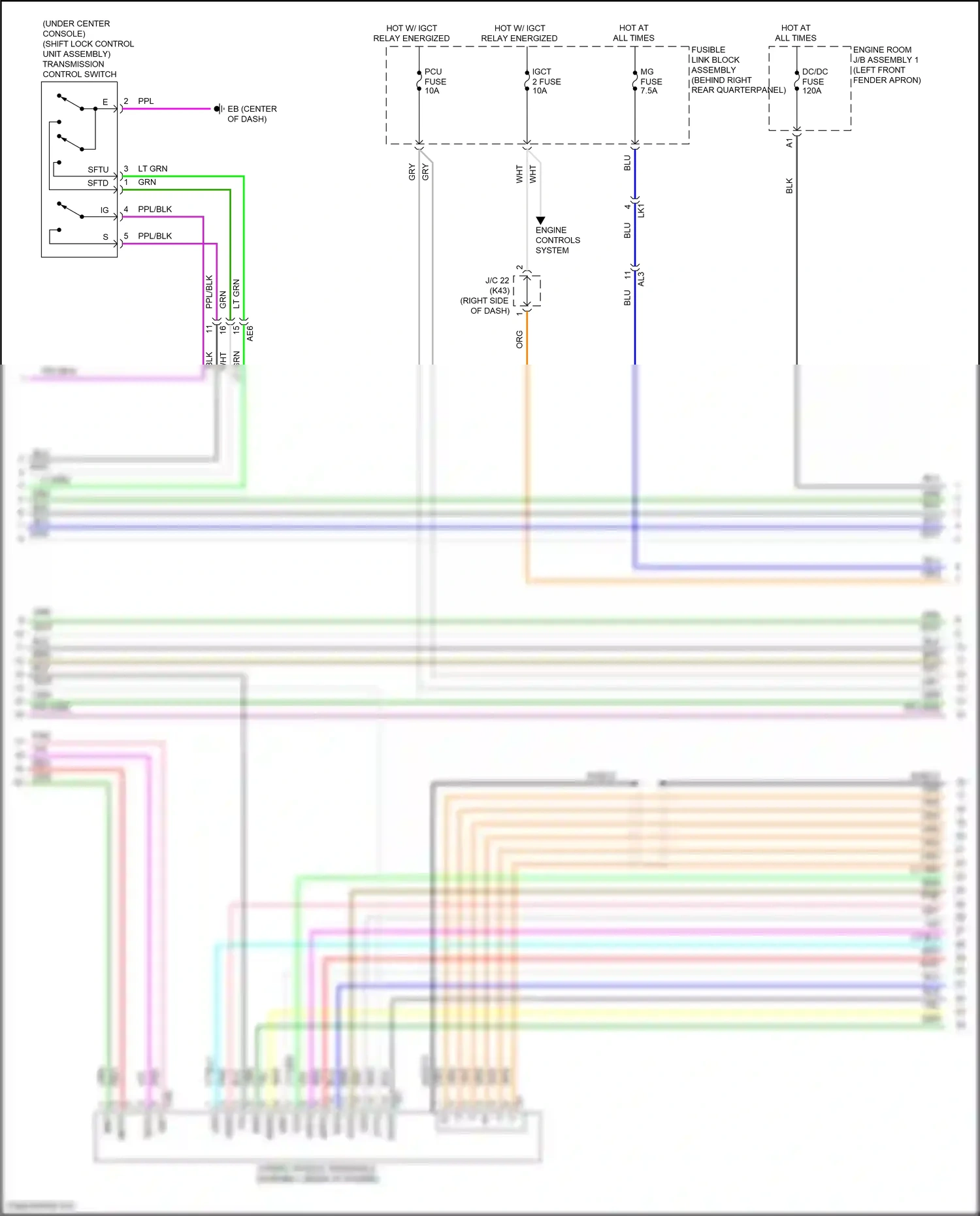 Wiring diagram engine controls system for Toyota Venza II (2020-2024) (4 of 4)