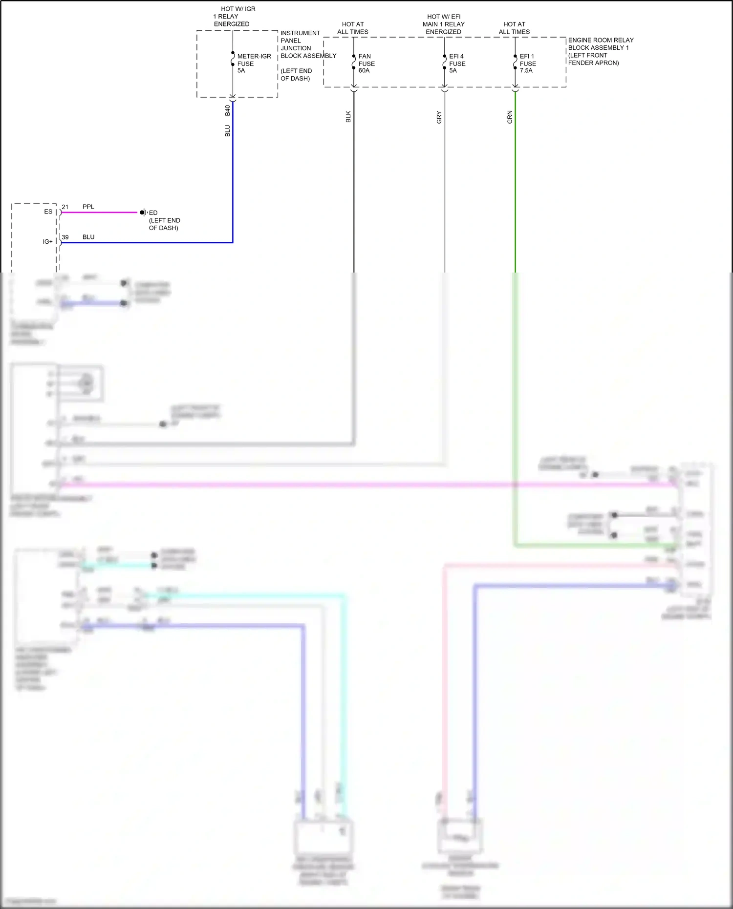 Wiring diagram engine coolant temperature sensor for Toyota Venza II (2020-2024) (2 of 4)