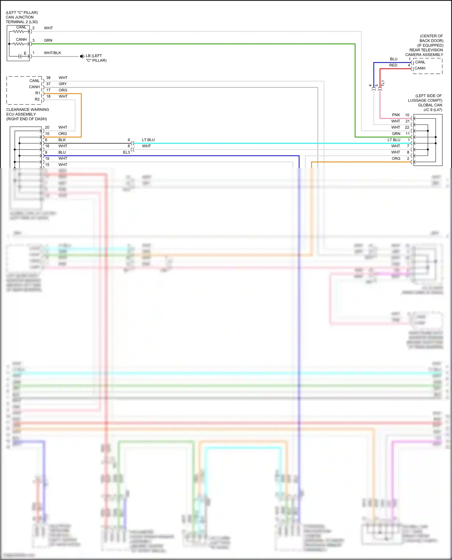 Wiring diagram forward recognition camera for Toyota Venza II (2020-2024) (1 of 4)
