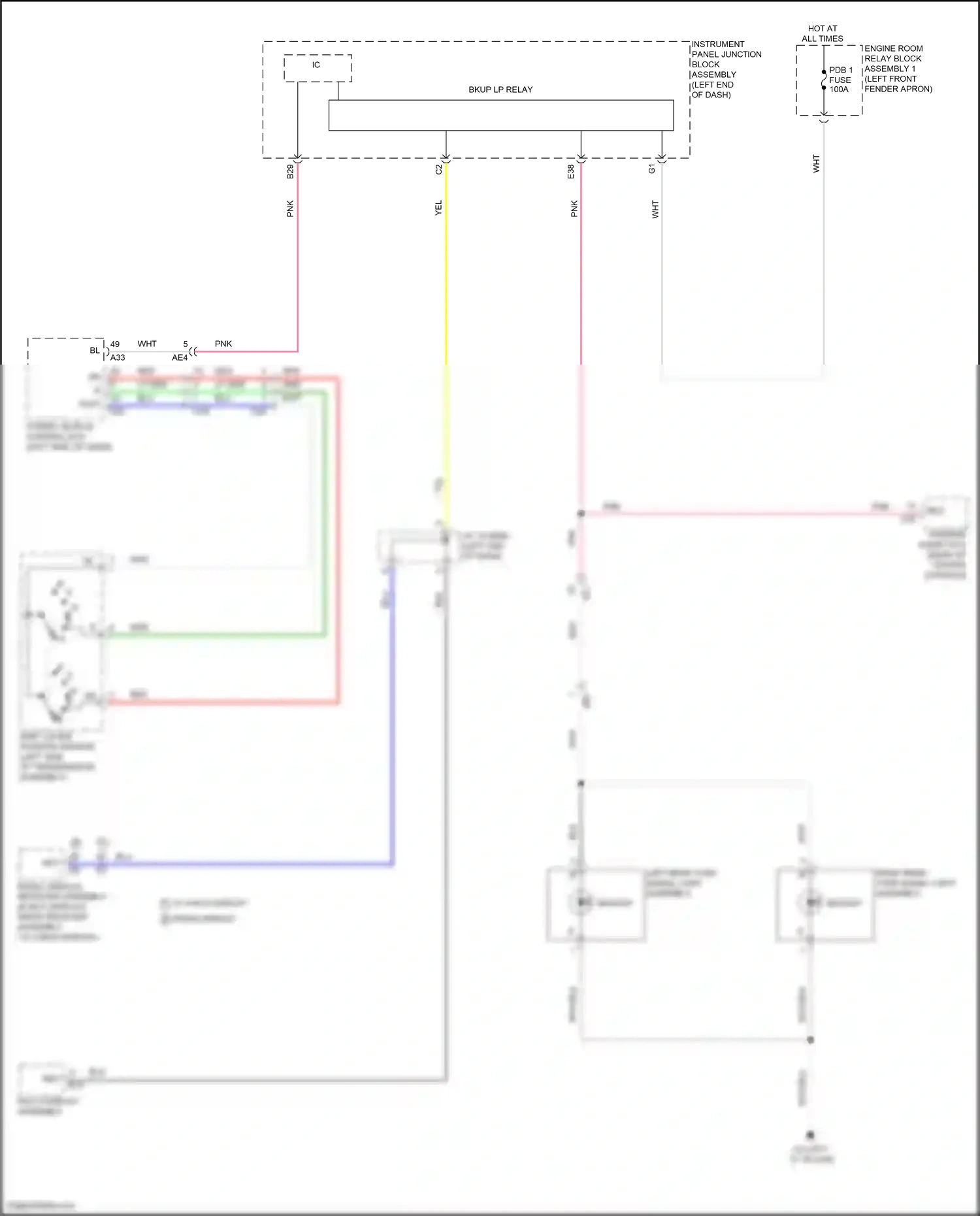 Wiring diagram multi- display assembly for Toyota Venza II (2020-2024) (2 of 9)