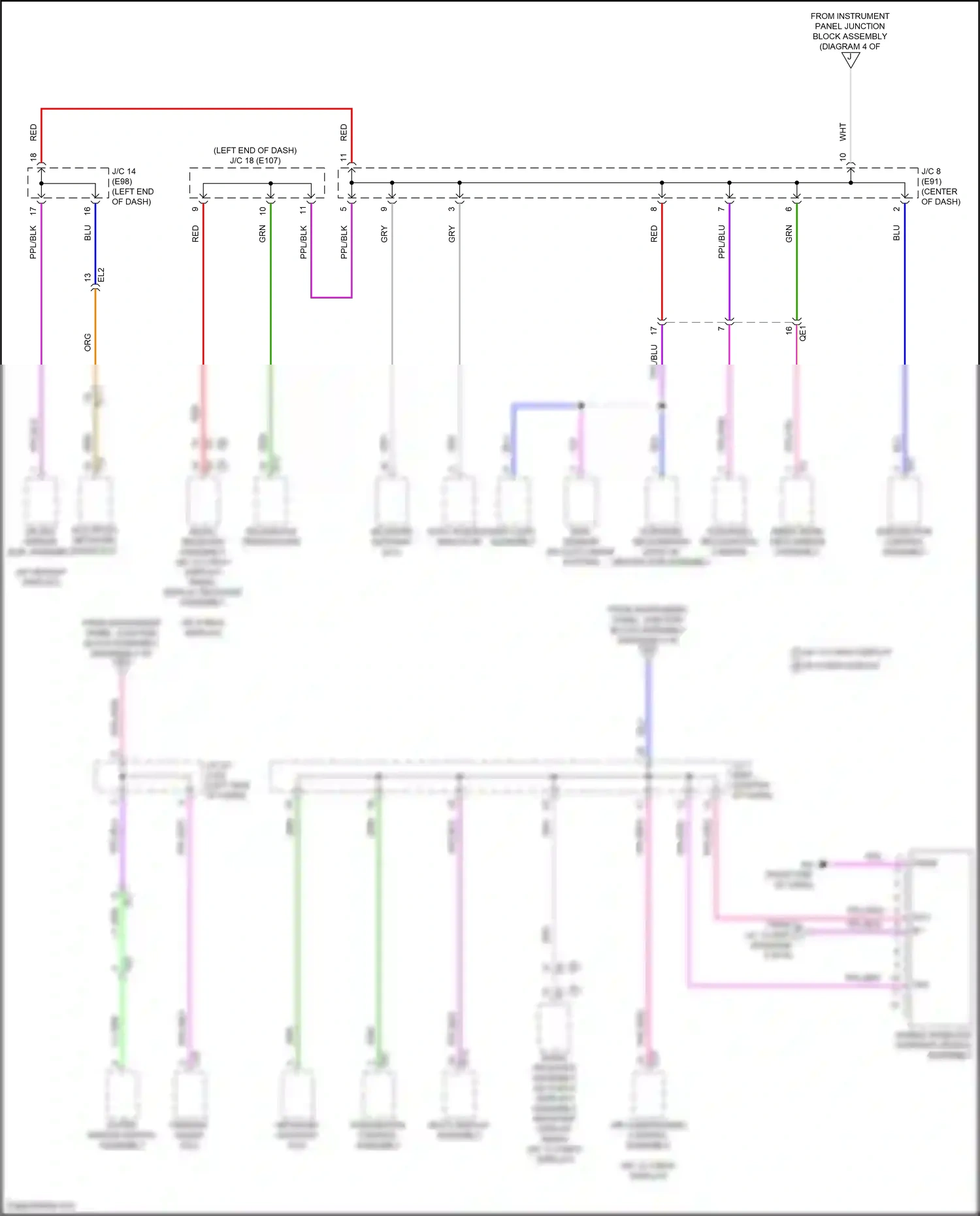 Wiring diagram outer mirror switch assembly for Toyota Venza II (2020-2024) (3 of 4)