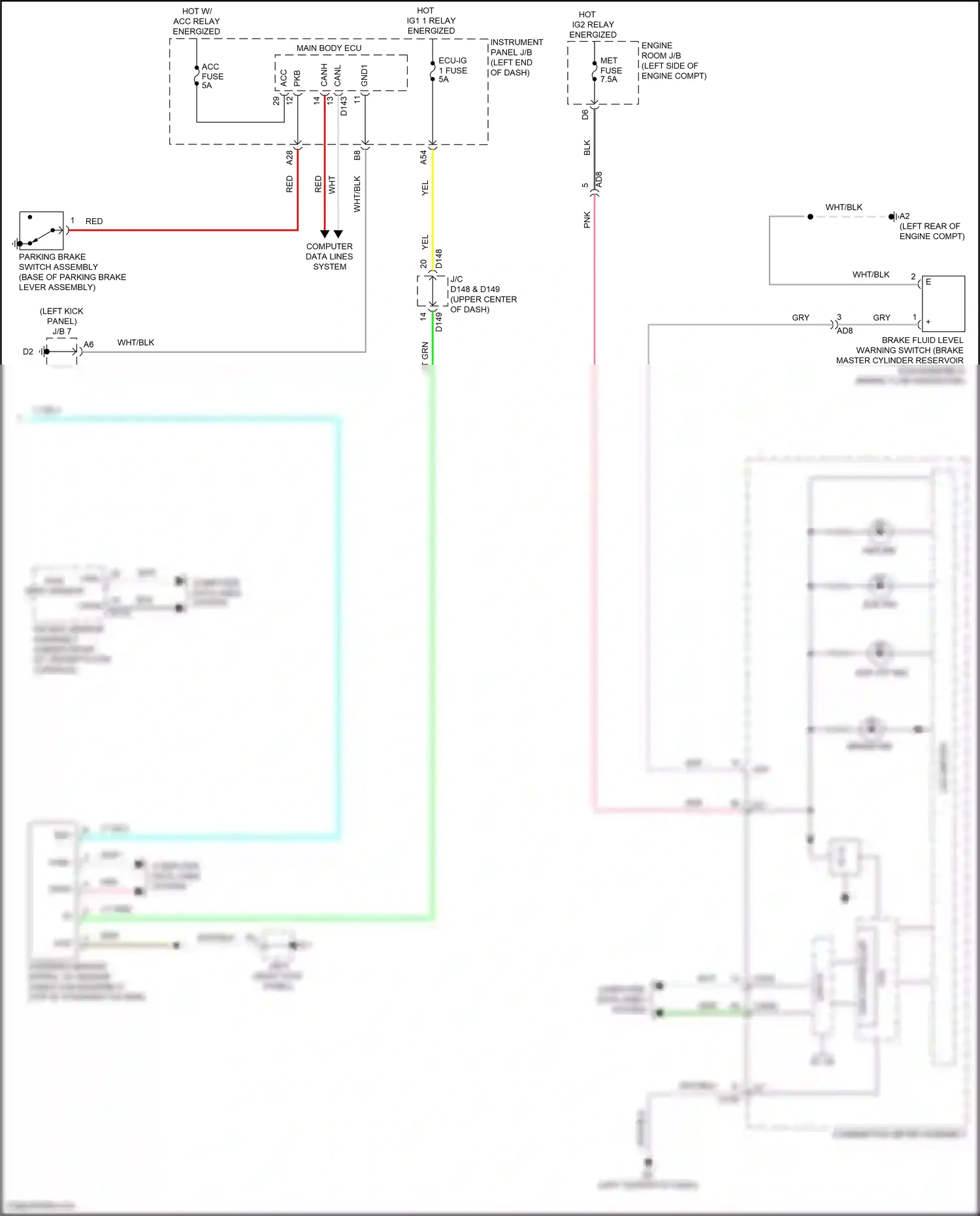 Wiring diagram can controller for Toyota Yaris DJ/DL (2016-2020) (1 of 12)
