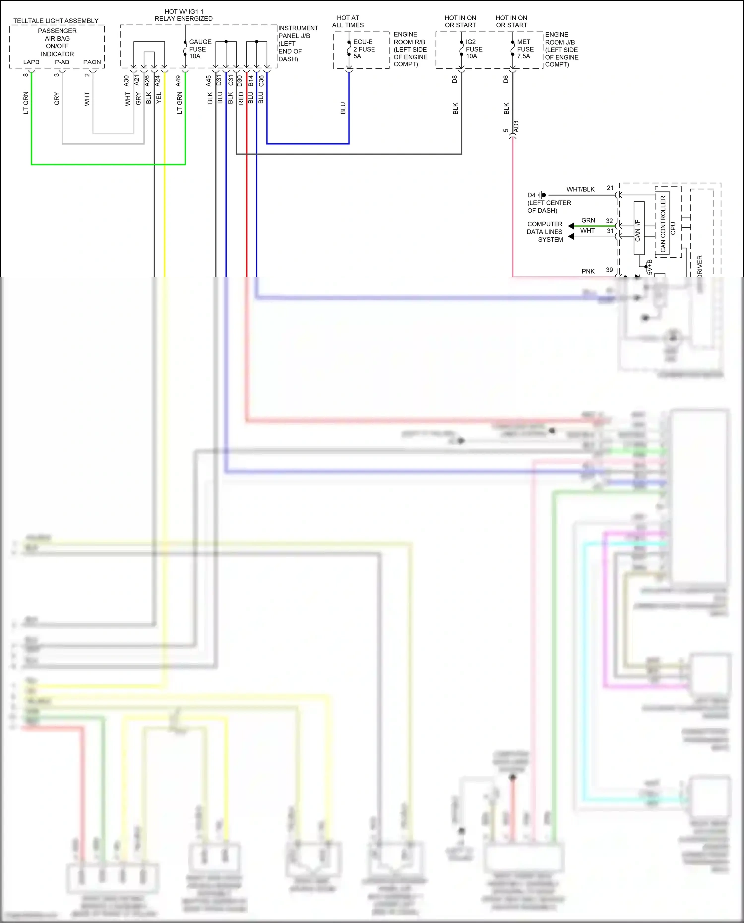 Wiring diagram can controller for Toyota Yaris DJ/DL (2016-2020) (9 of 12)