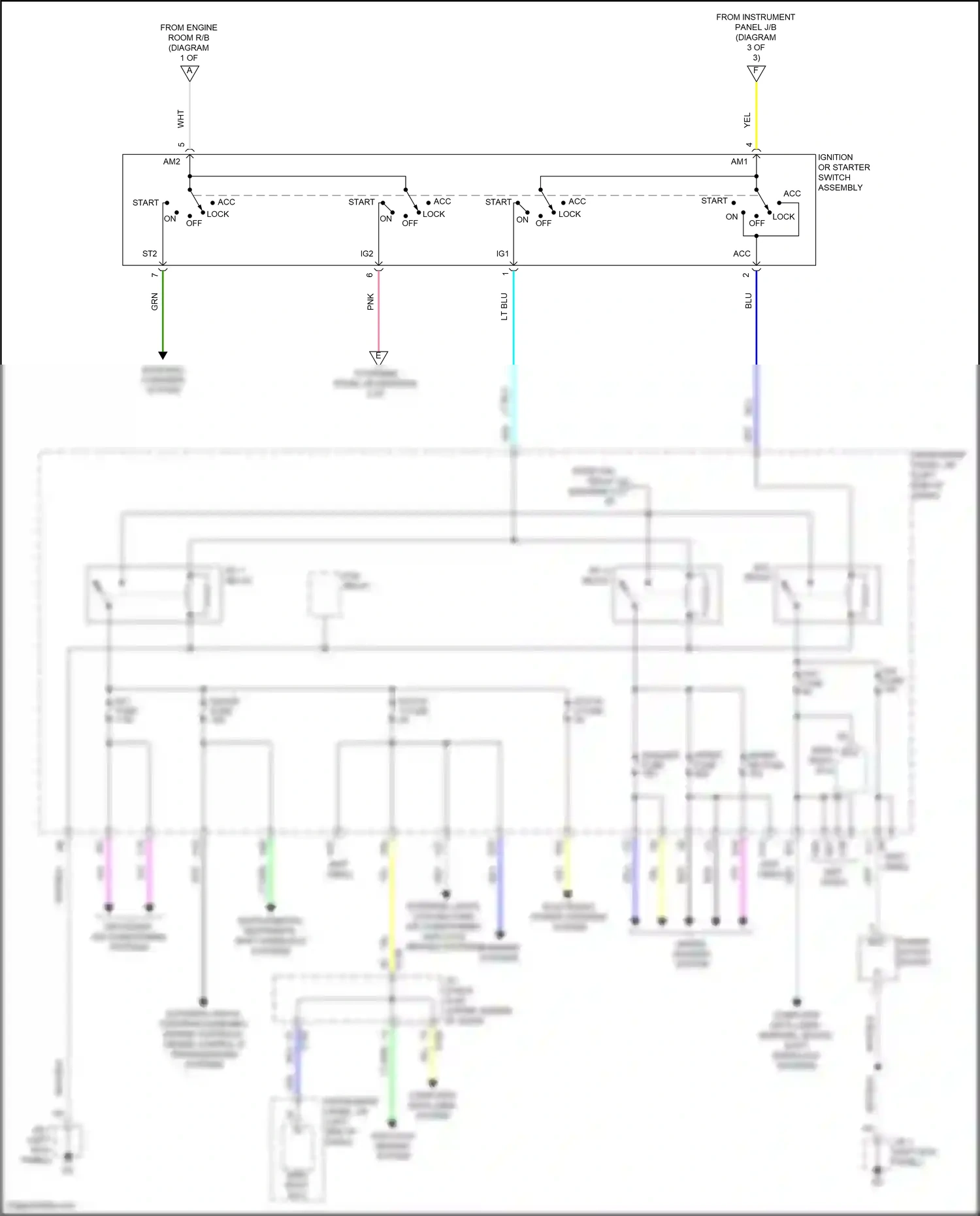 Wiring diagram computer data lines, mirrors, sound, shift interlock systems for Toyota Yaris DJ/DL (2016-2020) (1 of 1)