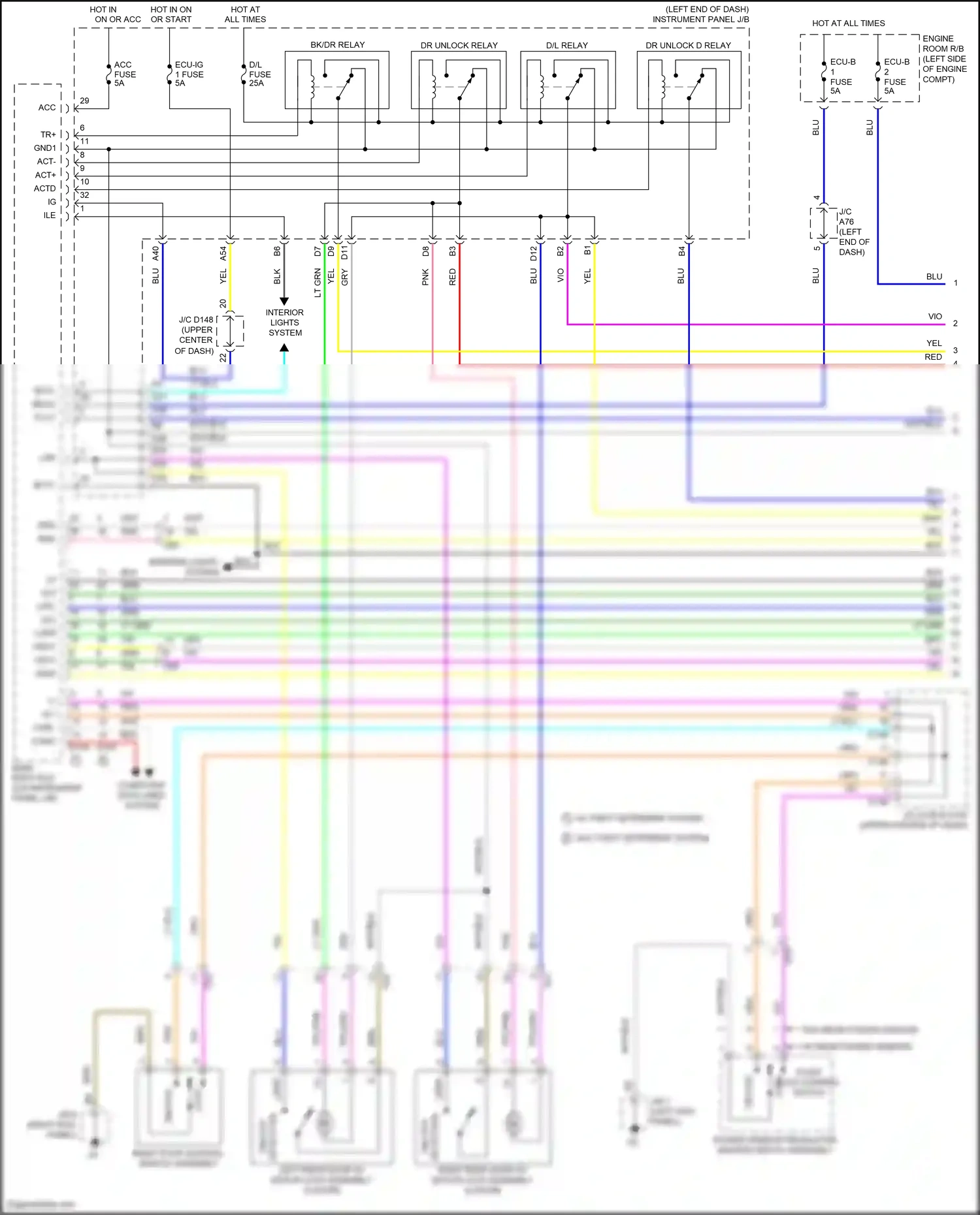 Wiring diagram computer data lines system for Toyota Yaris DJ/DL (2016-2020) (28 of 39)