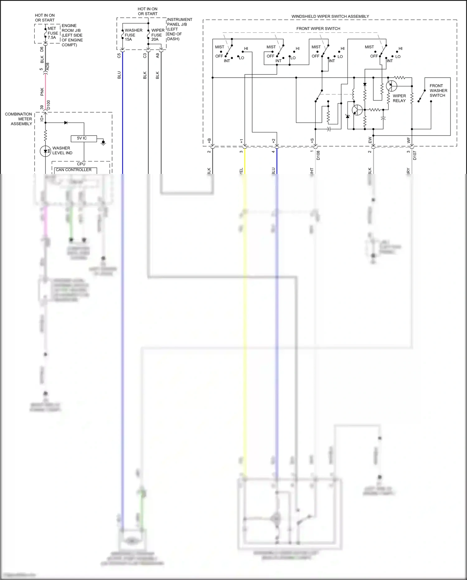 Wiring diagram computer data lines system for Toyota Yaris DJ/DL (2016-2020) (15 of 39)