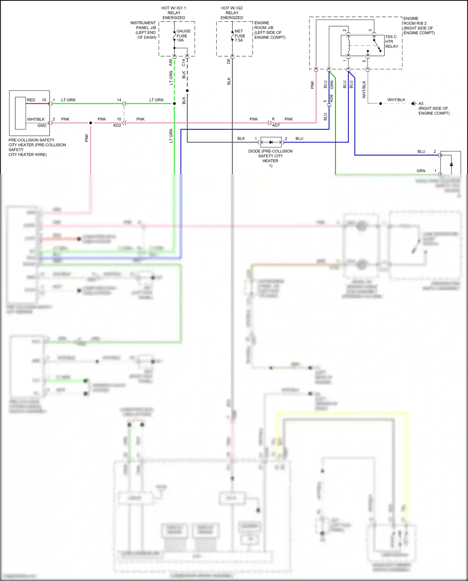 Wiring diagram computer data lines system for Toyota Yaris DJ/DL (2016-2020) (17 of 39)