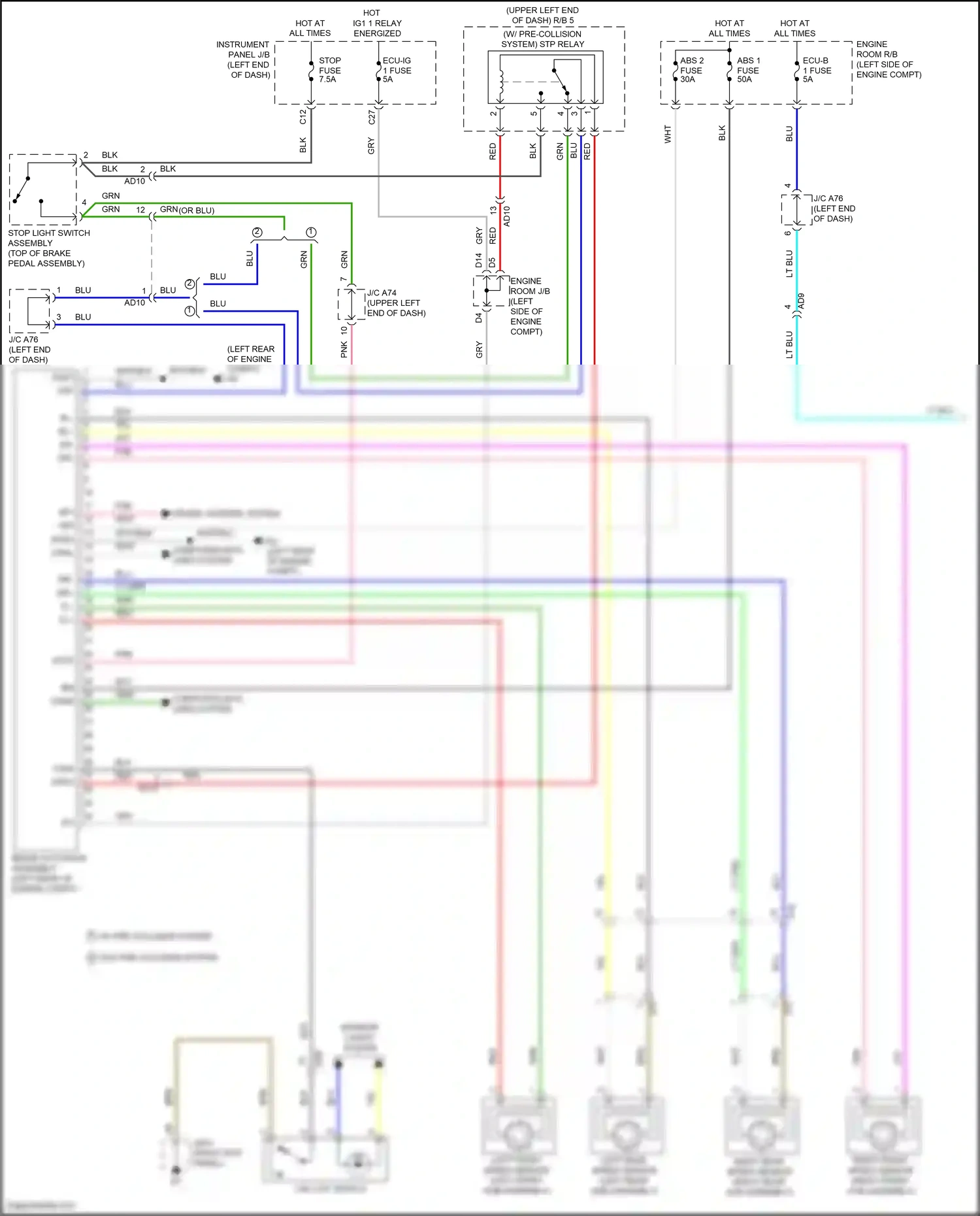 Wiring diagram computer data lines system for Toyota Yaris DJ/DL (2016-2020) (11 of 39)