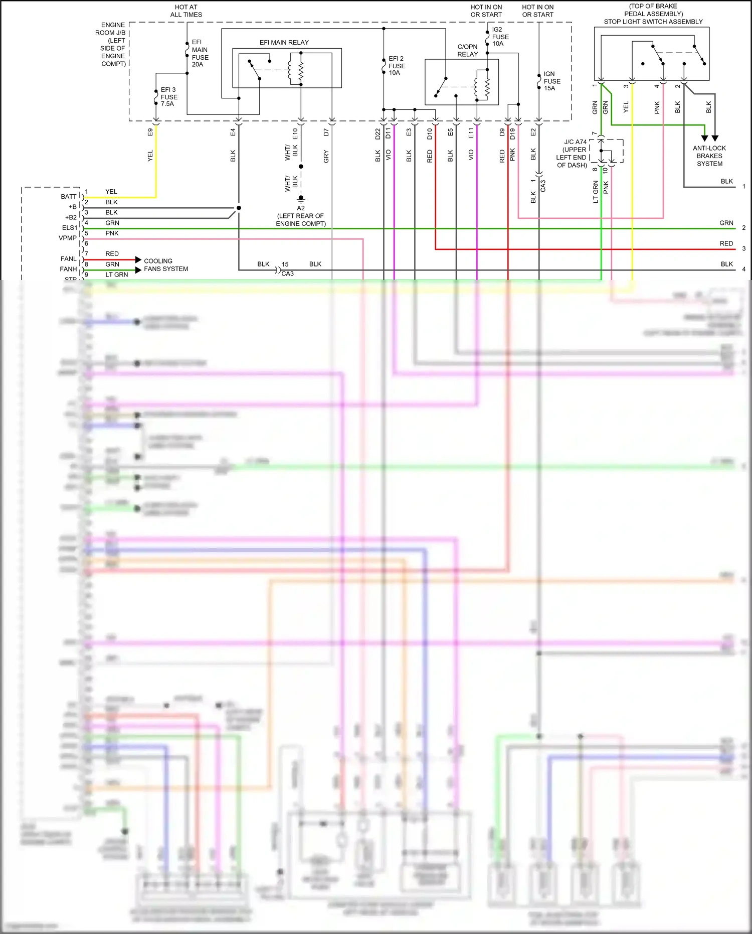Wiring diagram computer data lines system for Toyota Yaris DJ/DL (2016-2020) (38 of 39)