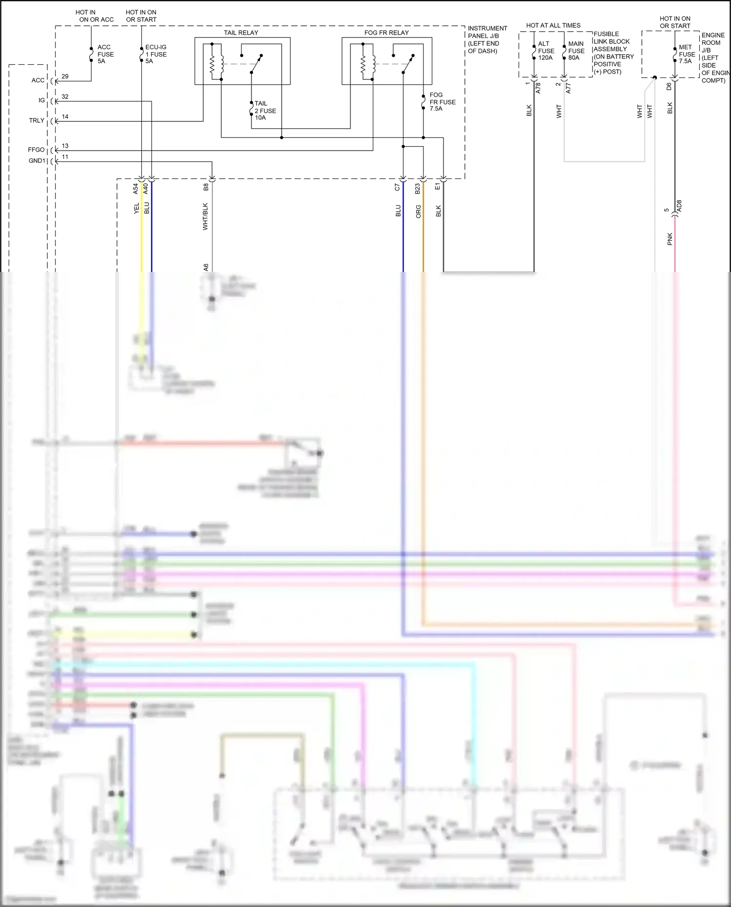 Wiring diagram computer data lines system for Toyota Yaris DJ/DL (2016-2020) (6 of 39)