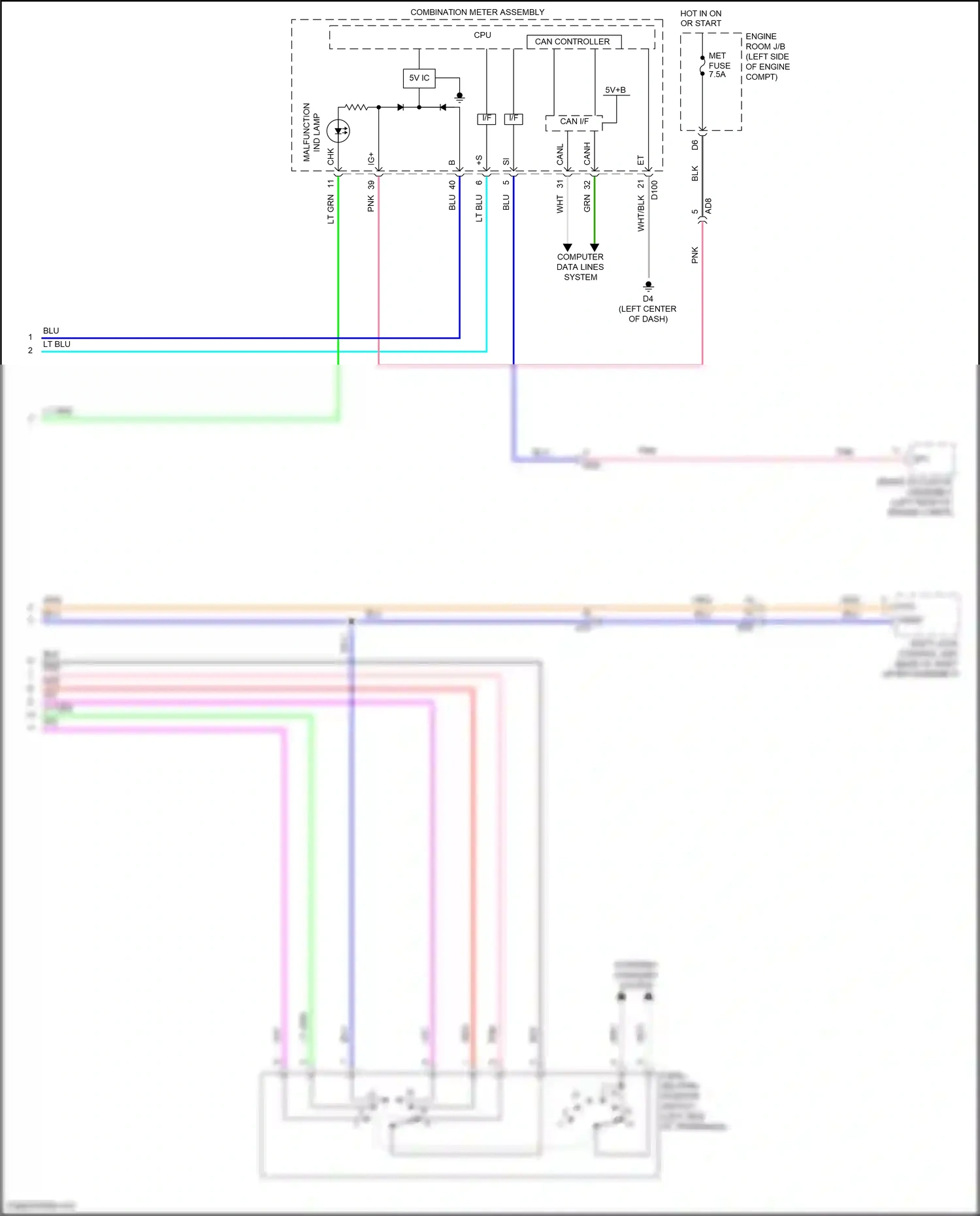 Wiring diagram computer data lines system for Toyota Yaris DJ/DL (2016-2020) (37 of 39)
