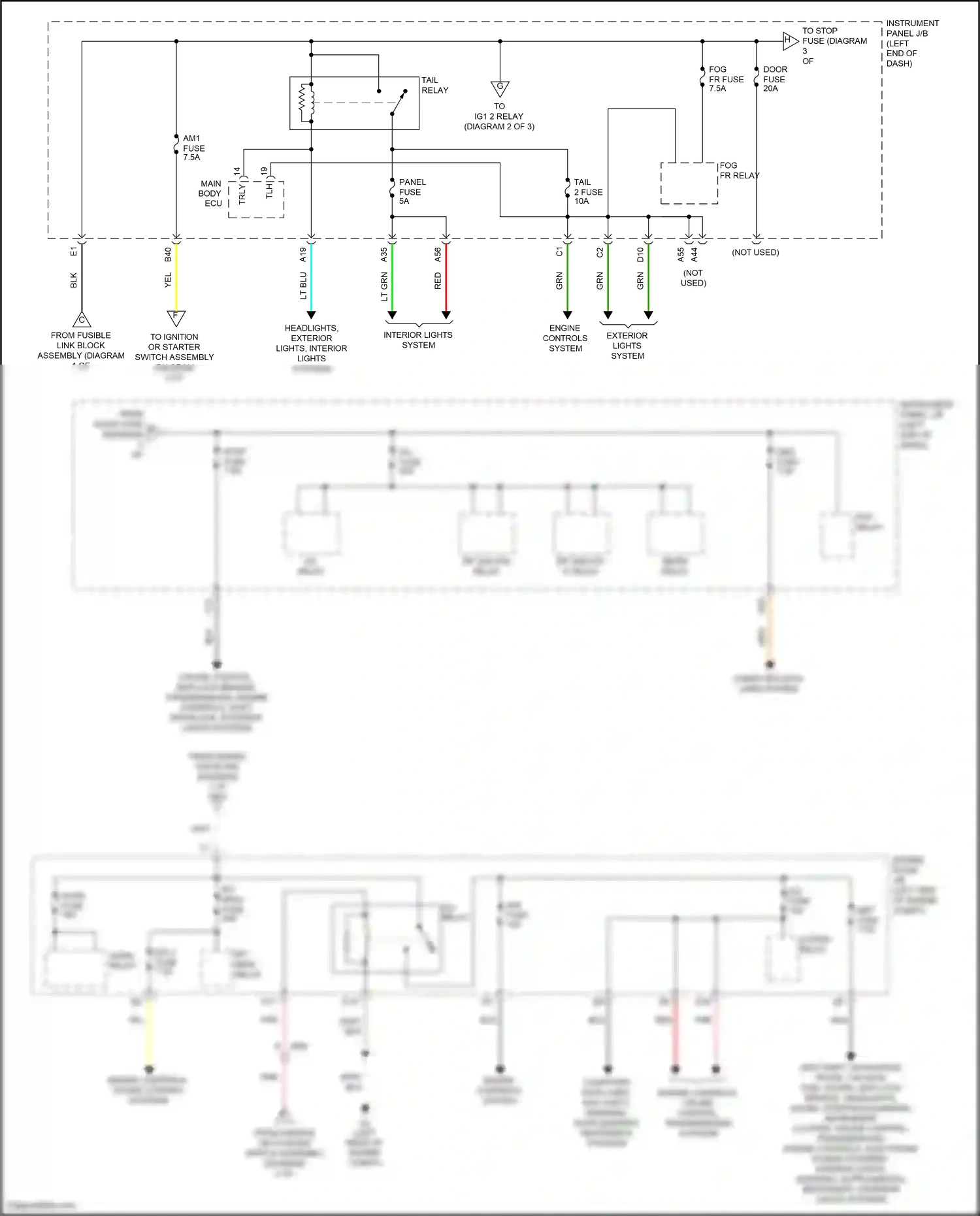 Wiring diagram computer data lines system for Toyota Yaris DJ/DL (2016-2020) (27 of 39)