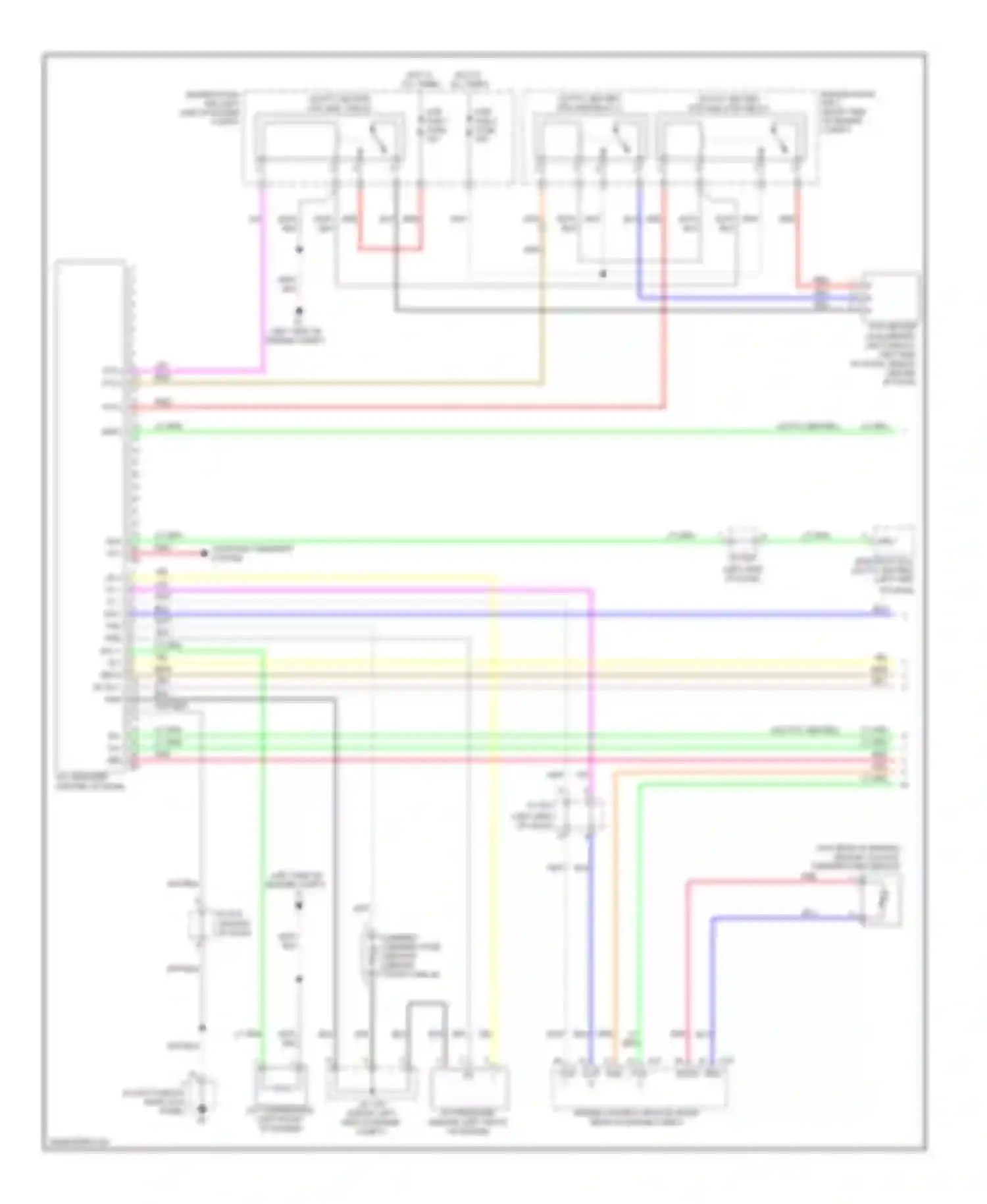 Yaris Toyota II facelift (2009-2012): Manual a/c circuit (1 of 2)