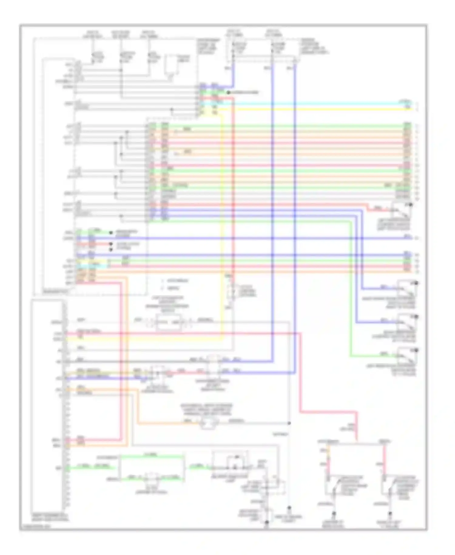 Yaris Toyota II facelift (2009-2012): Forced entry circuit (1 of 2)