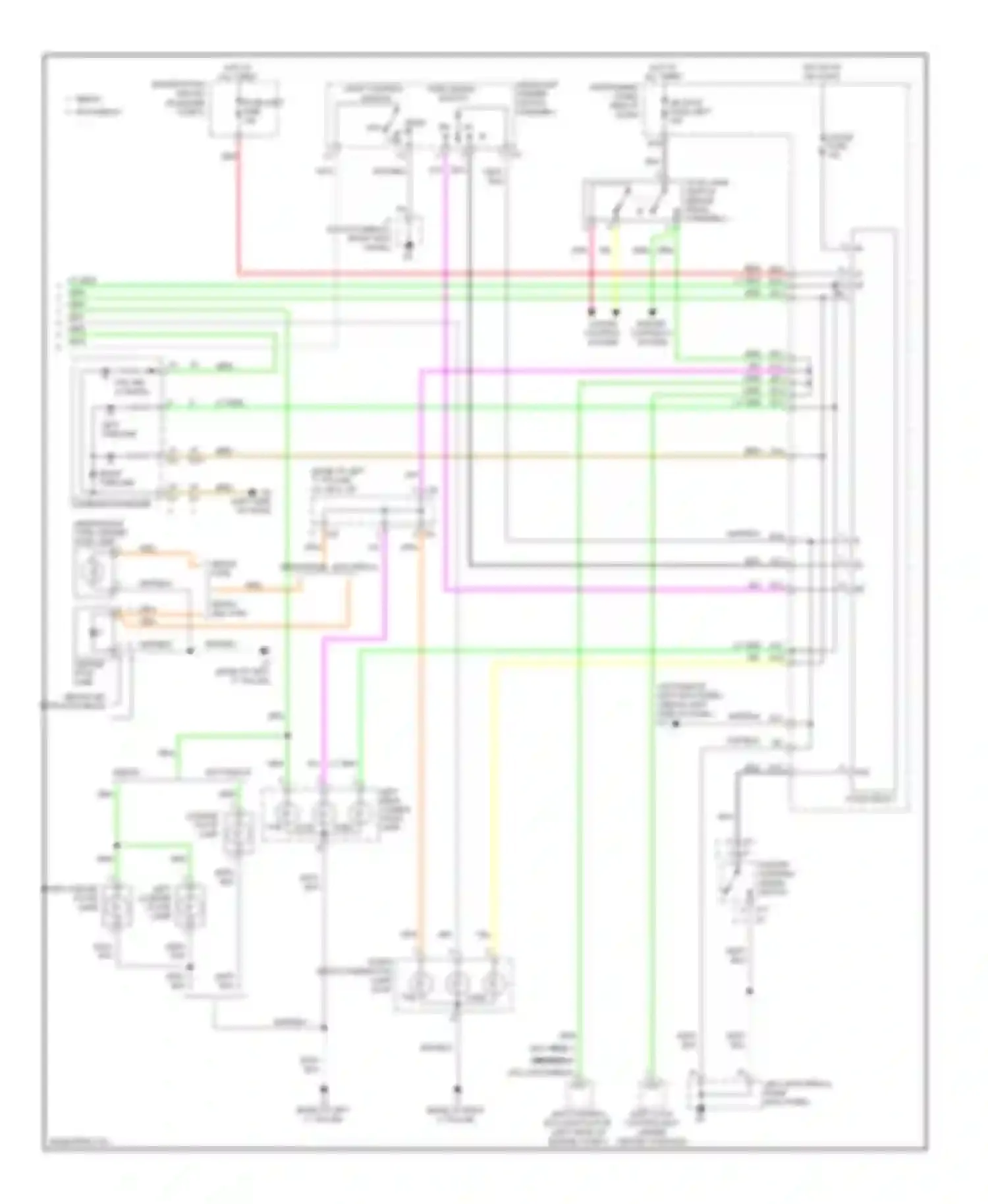 Yaris Toyota II facelift (2009-2012): Exterior lamps circuit (2 of 2)