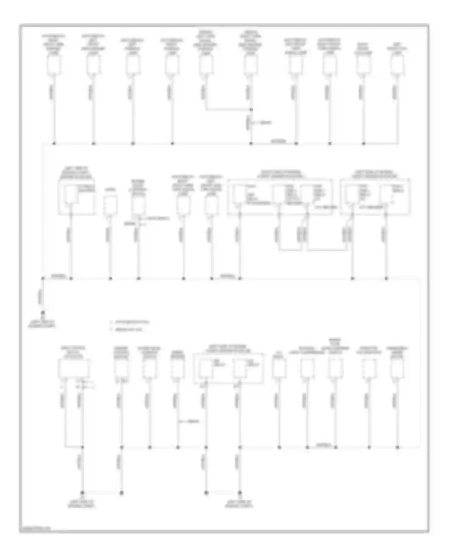 Yaris Toyota II facelift (2009-2012): Ground distribution circuit (2 of 3)