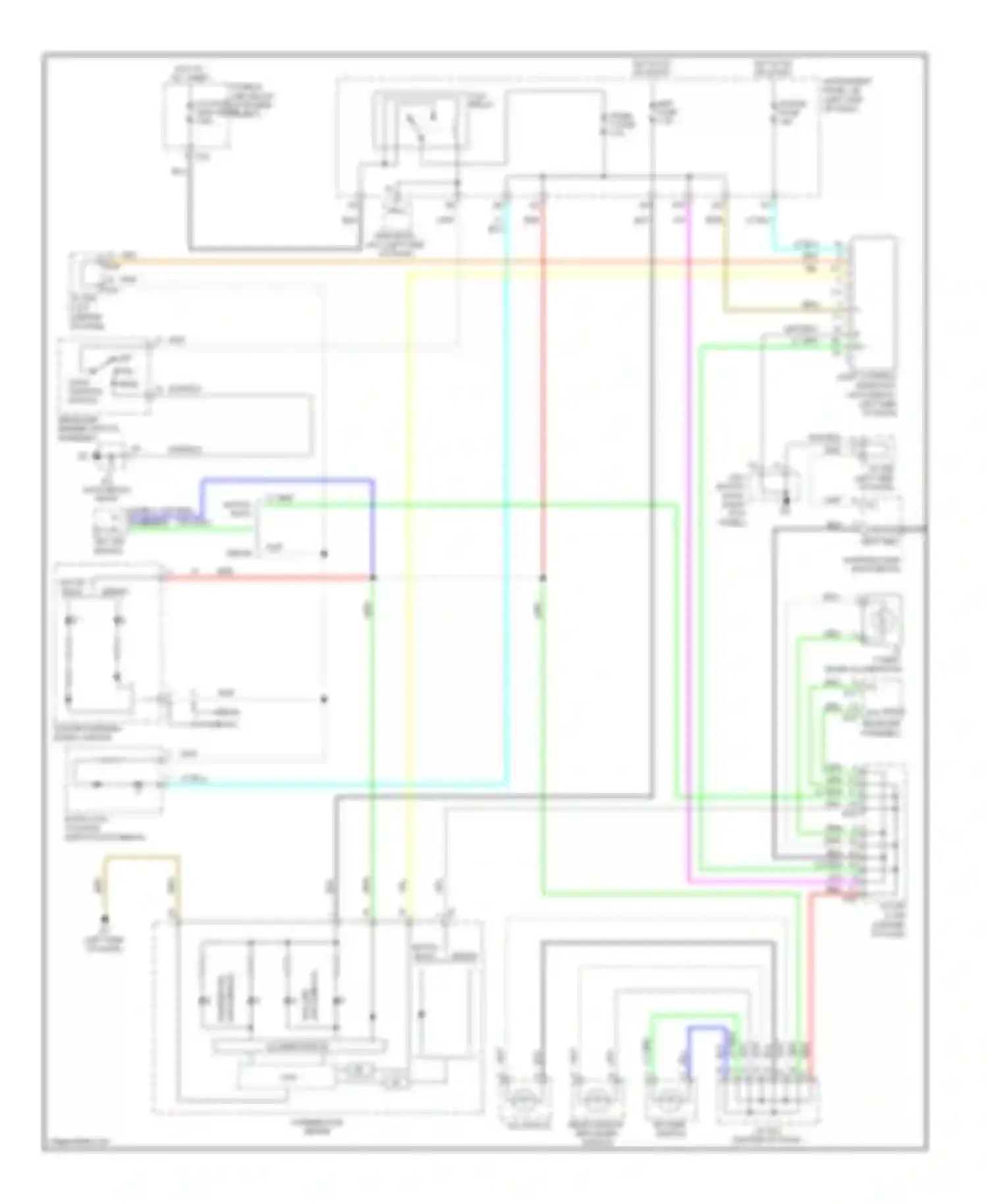 Yaris Toyota II facelift (2009-2012): Instrument illumination circuit