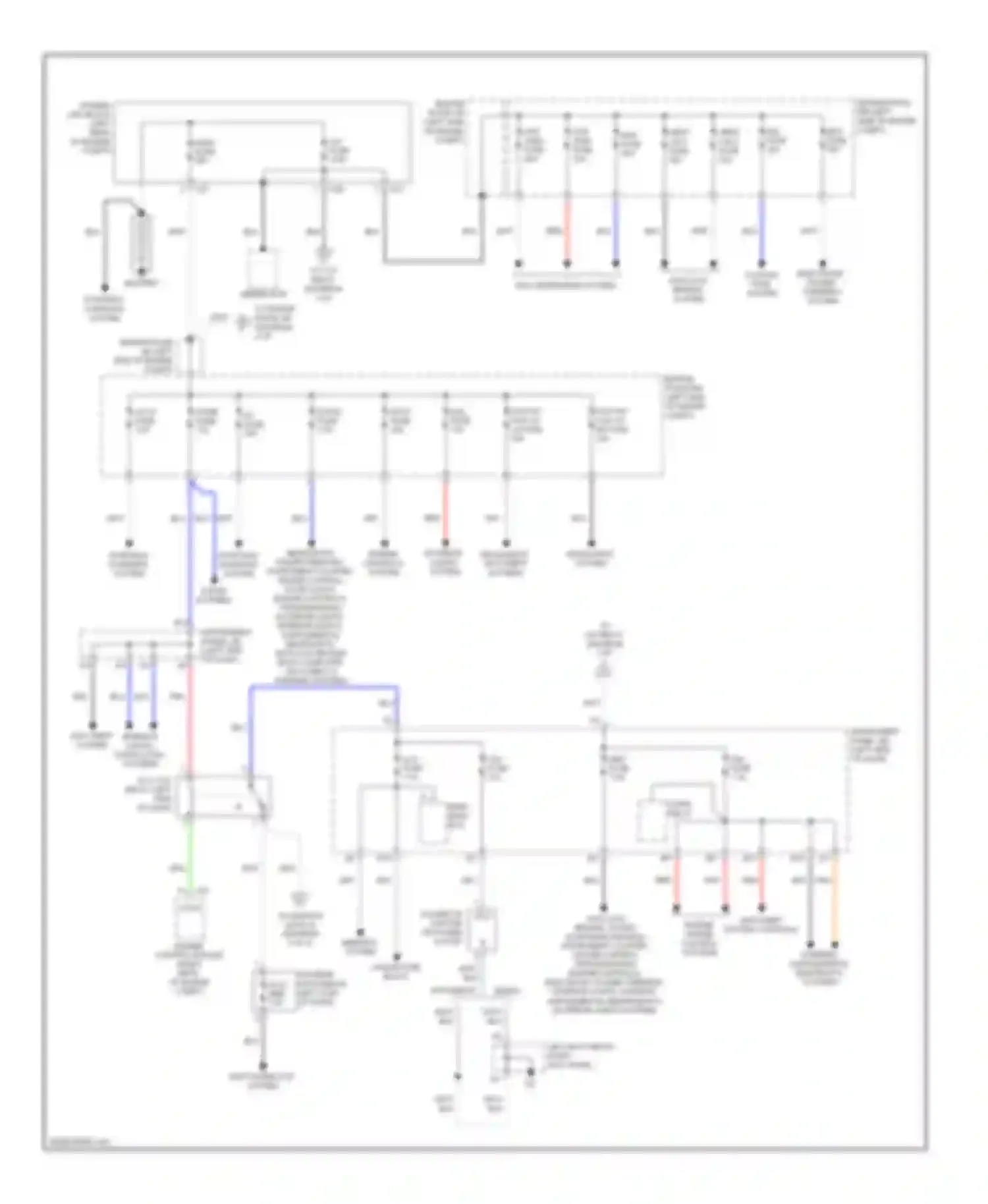 Yaris Toyota II facelift (2009-2012): Power distribution circuit (1 of 3)