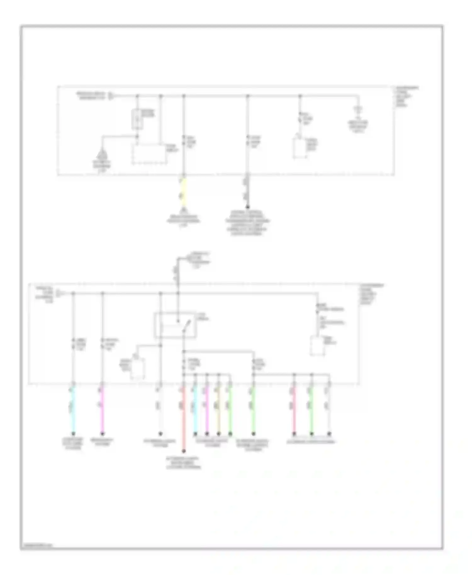 Yaris Toyota II facelift (2009-2012): Power distribution circuit (3 of 3)